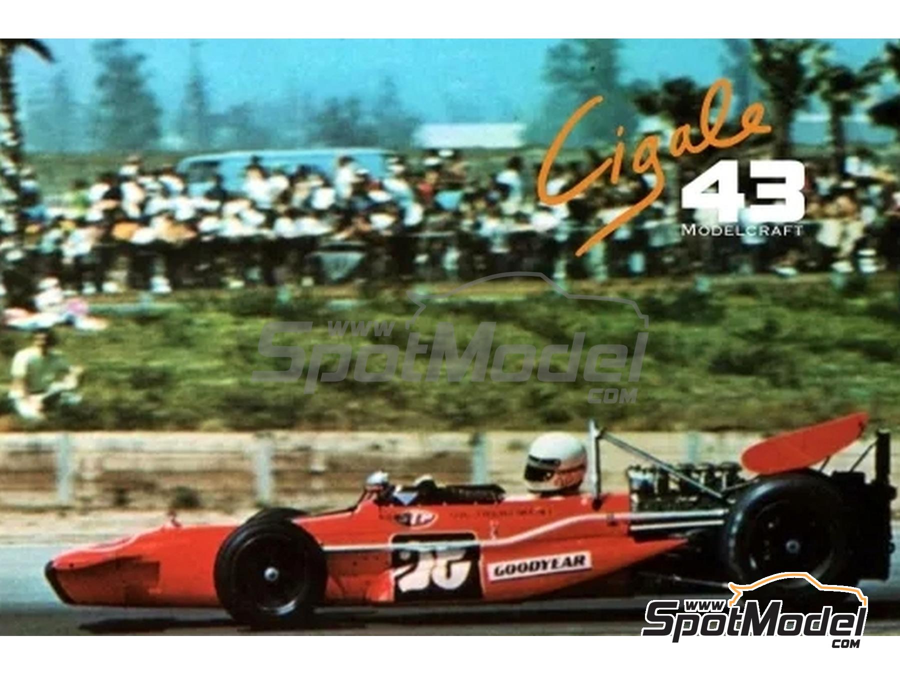 Image 4: March Ford 701 patrocinado por STP - Questor GP Ontario Speedway 1971 | Decoración en escala 1/43 fabricado por Cigale 43 Modelcraft (ref. CIGALE-CDS027, tambien CDS027)