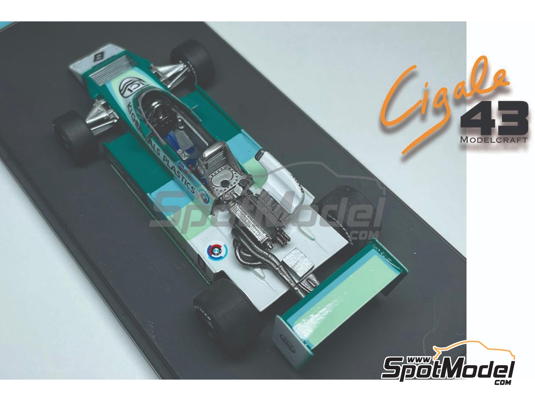 Image 4: March BMW 792 F2 Equipo Project Four Racing patrocinado por ICI Chemical Plastics - Campeonato de Europa de F2 1979 | Decoración en escala 1/43 fabricado por Cigale 43 Modelcraft (ref. CIGALE-CDS030, tambien CDS030)