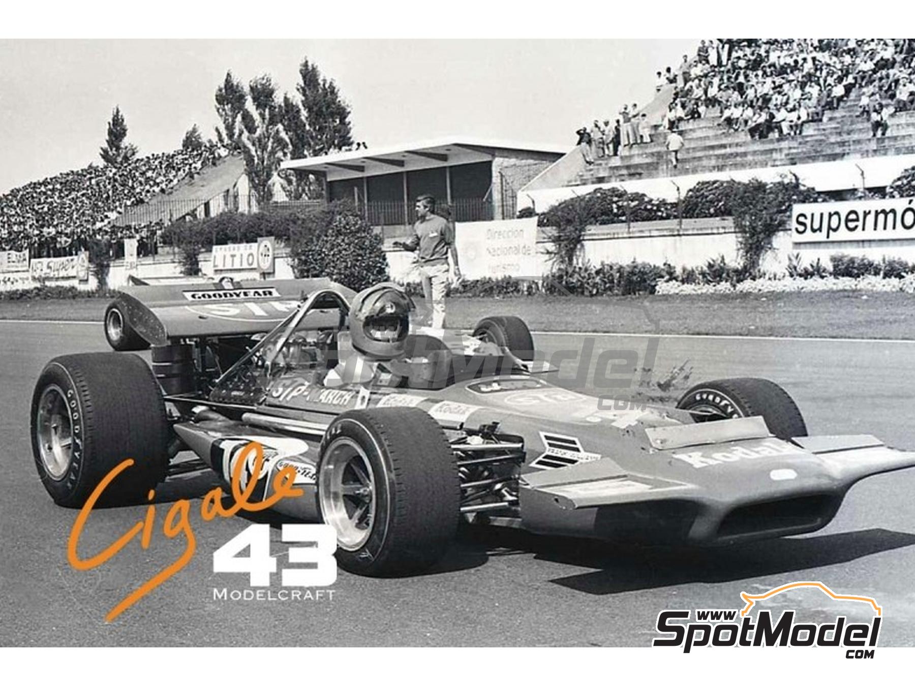 Image 2: March Ford 701 Equipo Wheatcroft Racing, Frank Williams Racing patrocinado por STP - Gran Premio de Argentina de Formula 1 1971 | Decoración en escala 1/43 fabricado por Cigale 43 Modelcraft (ref. CIGALE-CDS031, tambien CDS031)