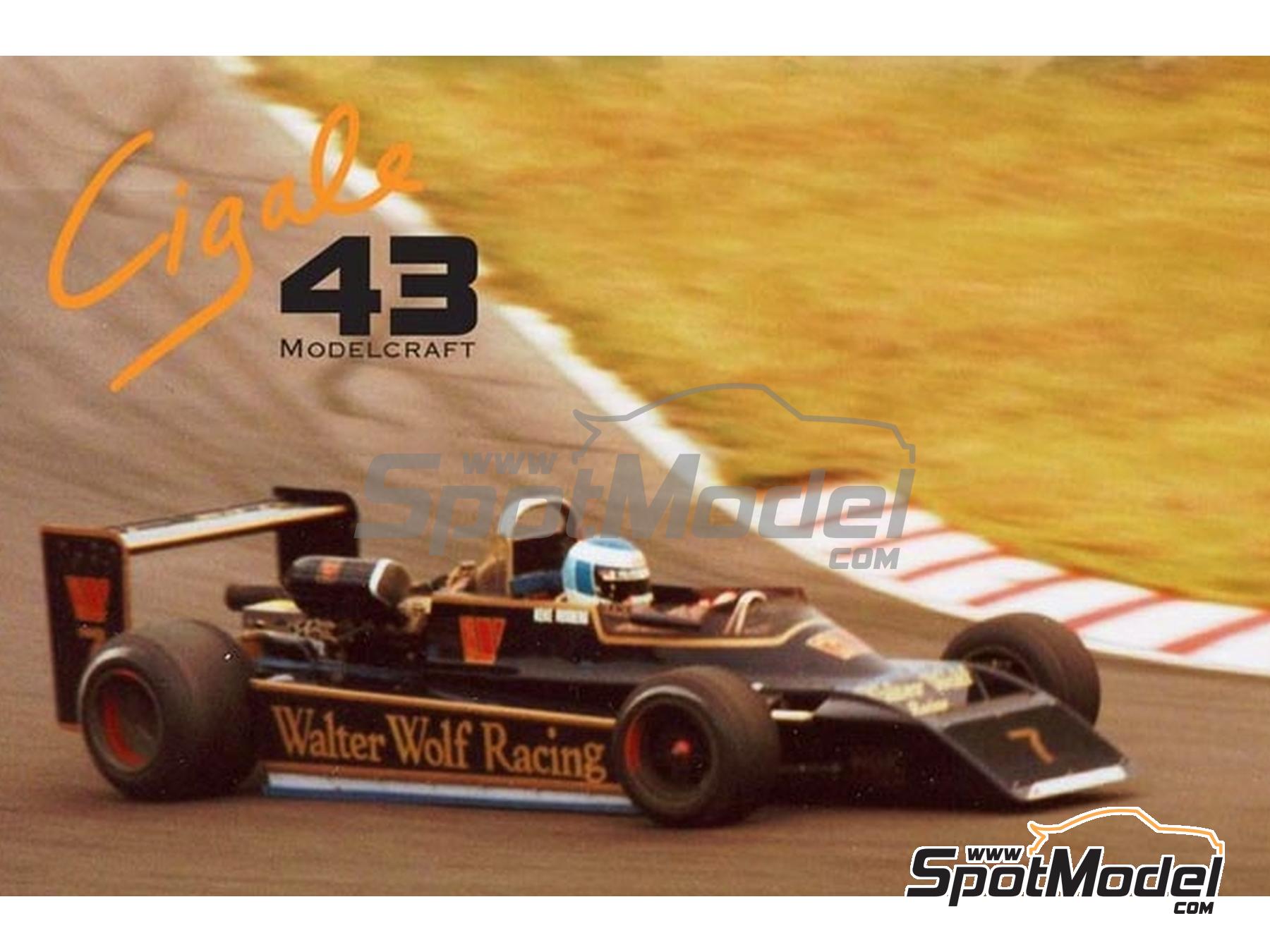 Image 3: March BMW 792 F2 sponsored by Walter Wolf Racing - F2 Japanese Championship 1979 | Marking / livery in 1/43 scale manufactured by Cigale 43 Modelcraft (ref.&nbsp;CIGALE-CDS032, also CDS032)
