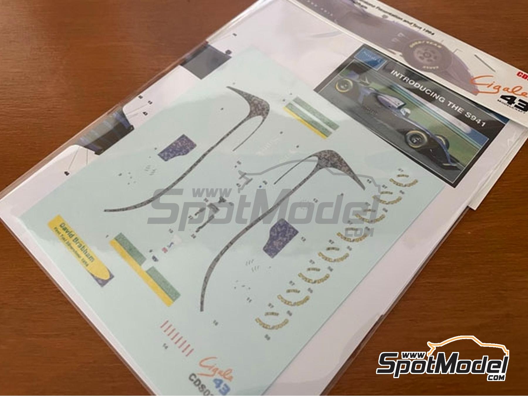 Image 3: Simtek Ford 941 Simtek Grand Prix Team - Test Silverstone 1994 | Marking / livery in 1/43 scale manufactured by Cigale 43 Modelcraft (ref.&nbsp;CIGALE-CDS036, also CDS036)