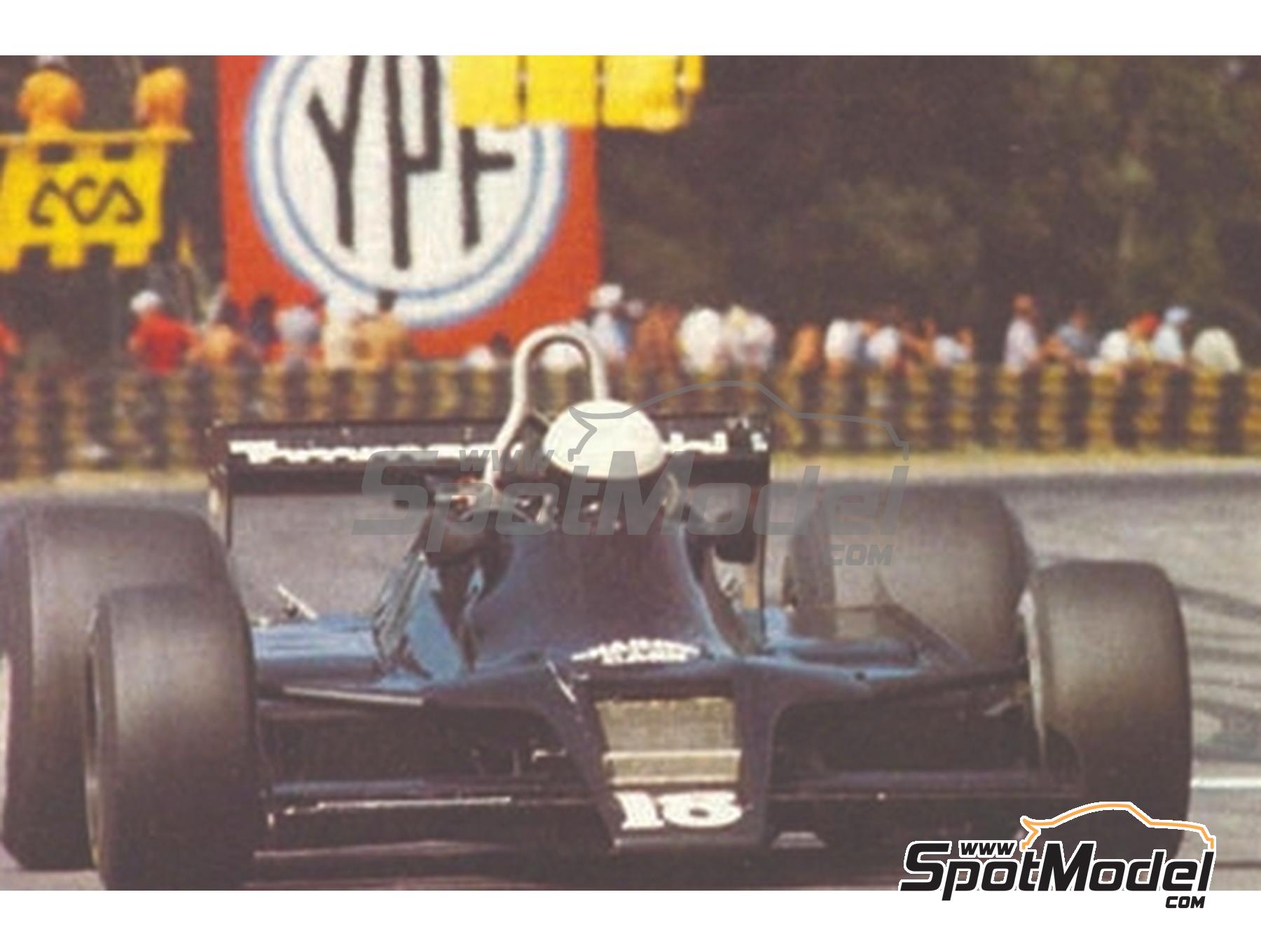 Image 3: Shadow Ford DN9B Shadow Racing Team sponsored by Staroup, Williger - Argentine Formula 1 Grand Prix, Brazilian Formula 1 Grand Prix, ROC - Race of Champions Brands Hatch 1979 | Marking / livery in 1/43 scale manufactured by Cigale 43 Modelcraft (ref.&nbsp;CIGALE-CDS037, also CDS037)