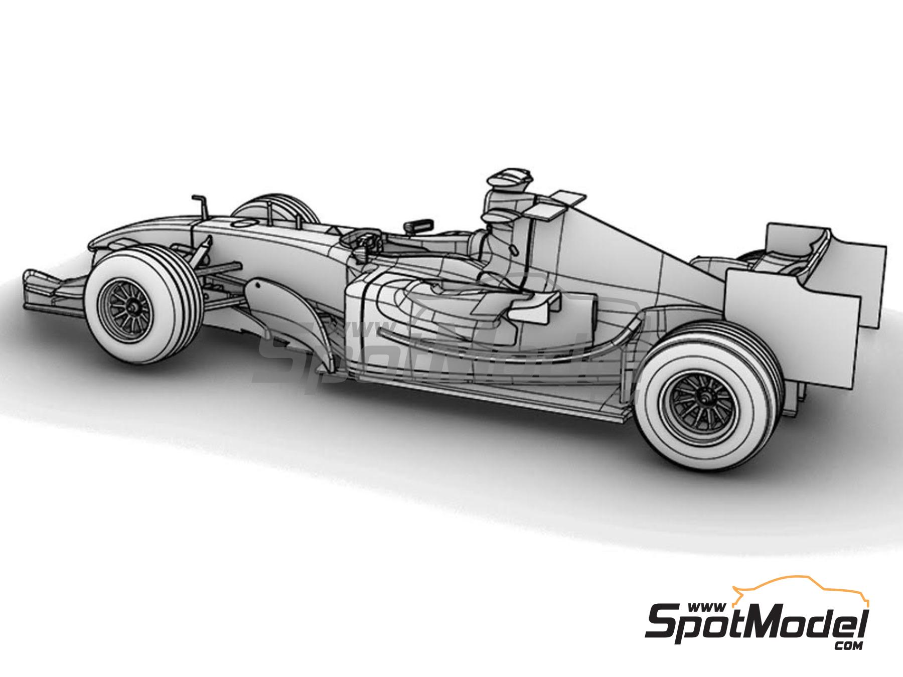 Image 3: RB Cosworth RB1 RB Racing Team sponsored by Star Wars - Monaco Formula 1 Grand Prix 2005 | Car scale model kit in 1/43 scale manufactured by Cigale 43 Modelcraft (ref.&nbsp;CIGALE-CFK016, also CFK016)
