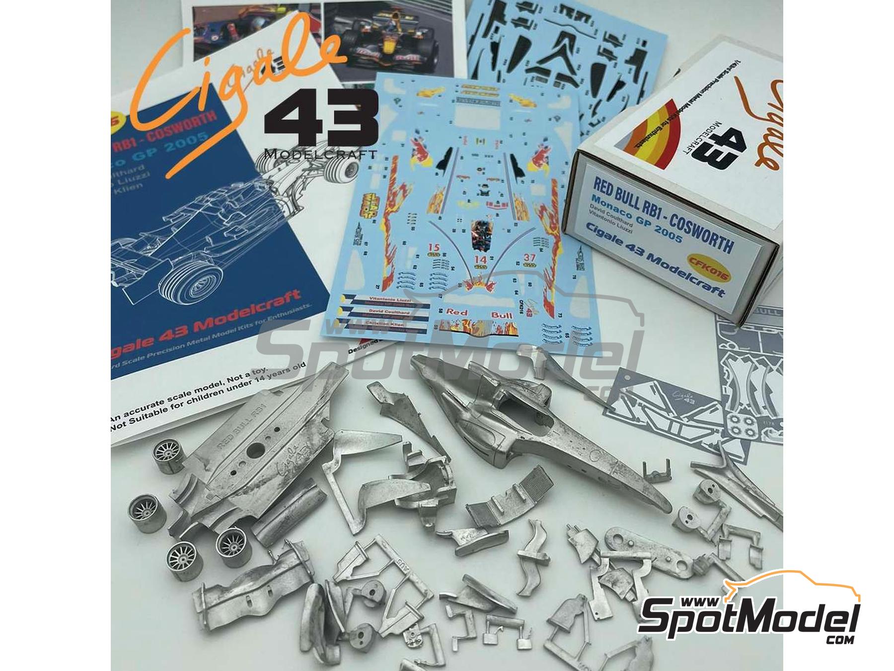 Image 4: RB Cosworth RB1 RB Racing Team sponsored by Star Wars - Monaco Formula 1 Grand Prix 2005 | Car scale model kit in 1/43 scale manufactured by Cigale 43 Modelcraft (ref.&nbsp;CIGALE-CFK016, also CFK016)