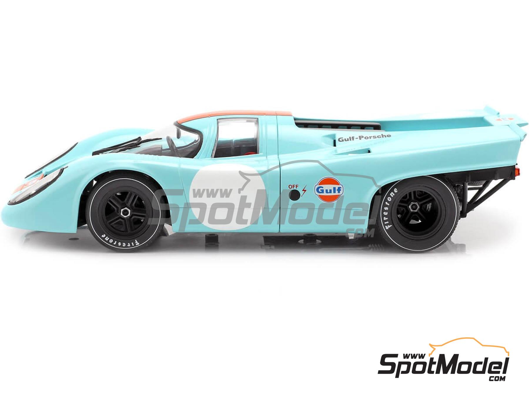 Image 3: Porsche 917K Equipo John Wyer Automotive Engineering patrocinado por Gulf - 1000 kilómetros de Brands Hatch, 1000 Kilómetros de Monza, 12 Horas de Sebring, 1000 Kms de SPA Francorchamps, Can-Am Watkins Glen, 1000 Kilómetros de Zeltweg 1970 y 1971 | Coche de colección en escala 1/18 fabricado por Classic Model Replicars (ref. DIE-60228, tambien CMR146)