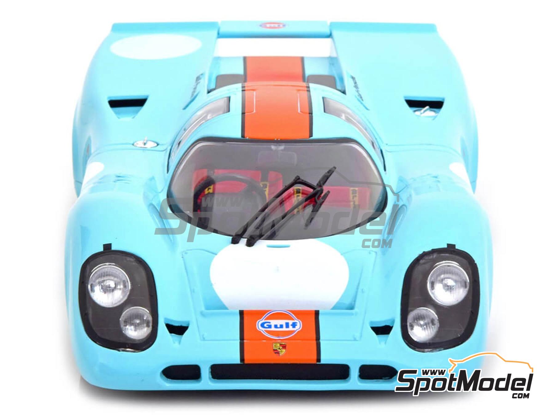 Image 4: Porsche 917K Equipo John Wyer Automotive Engineering patrocinado por Gulf - 1000 kilómetros de Brands Hatch, 1000 Kilómetros de Monza, 12 Horas de Sebring, 1000 Kms de SPA Francorchamps, Can-Am Watkins Glen, 1000 Kilómetros de Zeltweg 1970 y 1971 | Coche de colección en escala 1/18 fabricado por Classic Model Replicars (ref. DIE-60228, tambien CMR146)