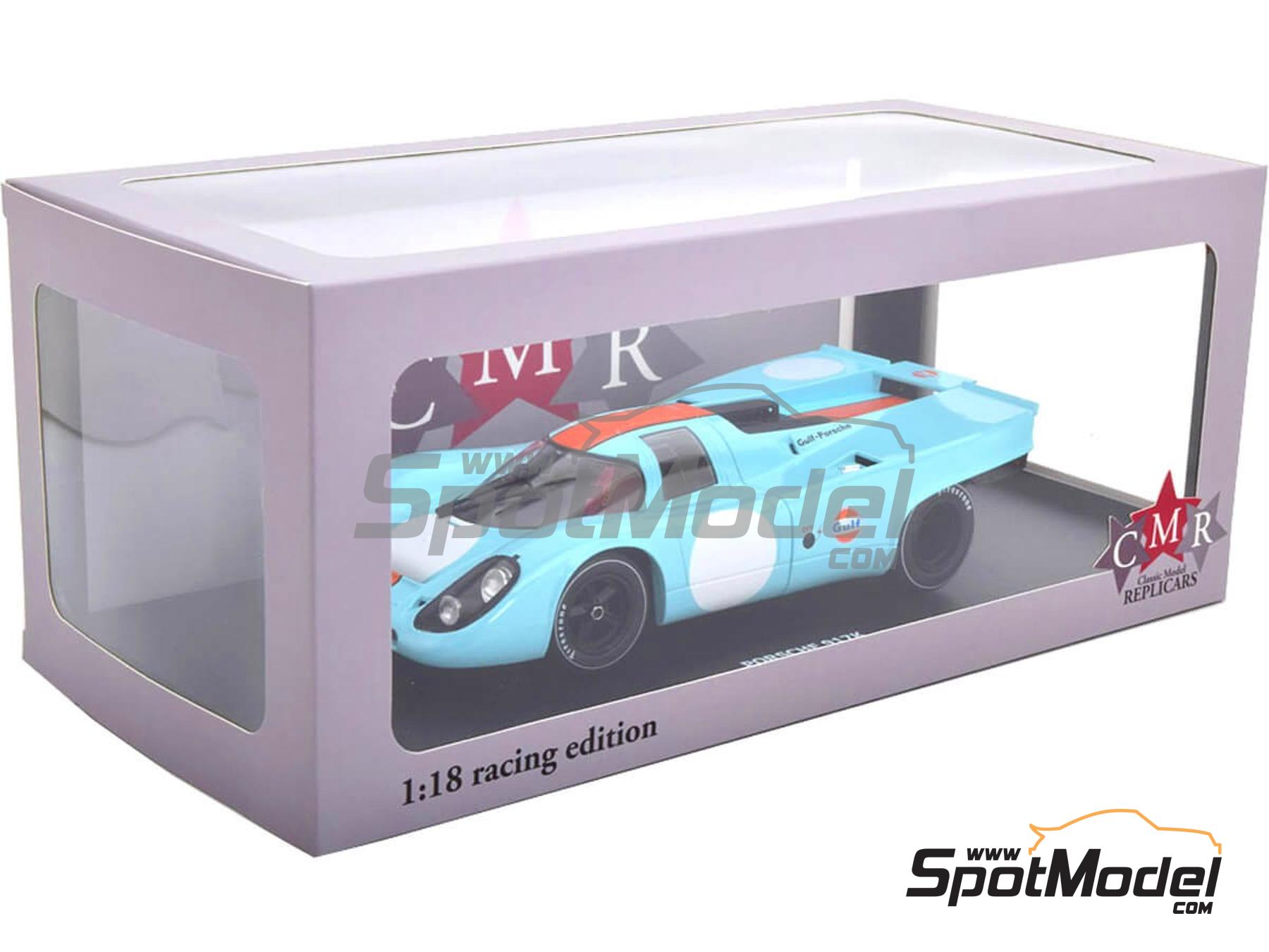 Image 7: Porsche 917K Equipo John Wyer Automotive Engineering patrocinado por Gulf - 1000 kilómetros de Brands Hatch, 1000 Kilómetros de Monza, 12 Horas de Sebring, 1000 Kms de SPA Francorchamps, Can-Am Watkins Glen, 1000 Kilómetros de Zeltweg 1970 y 1971 | Coche de colección en escala 1/18 fabricado por Classic Model Replicars (ref. DIE-60228, tambien CMR146)