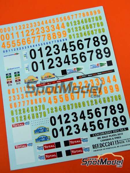 Colorado Decals 1/24 2010 RALLY PLATES FOR GERMANY & NEW ZEALAND 