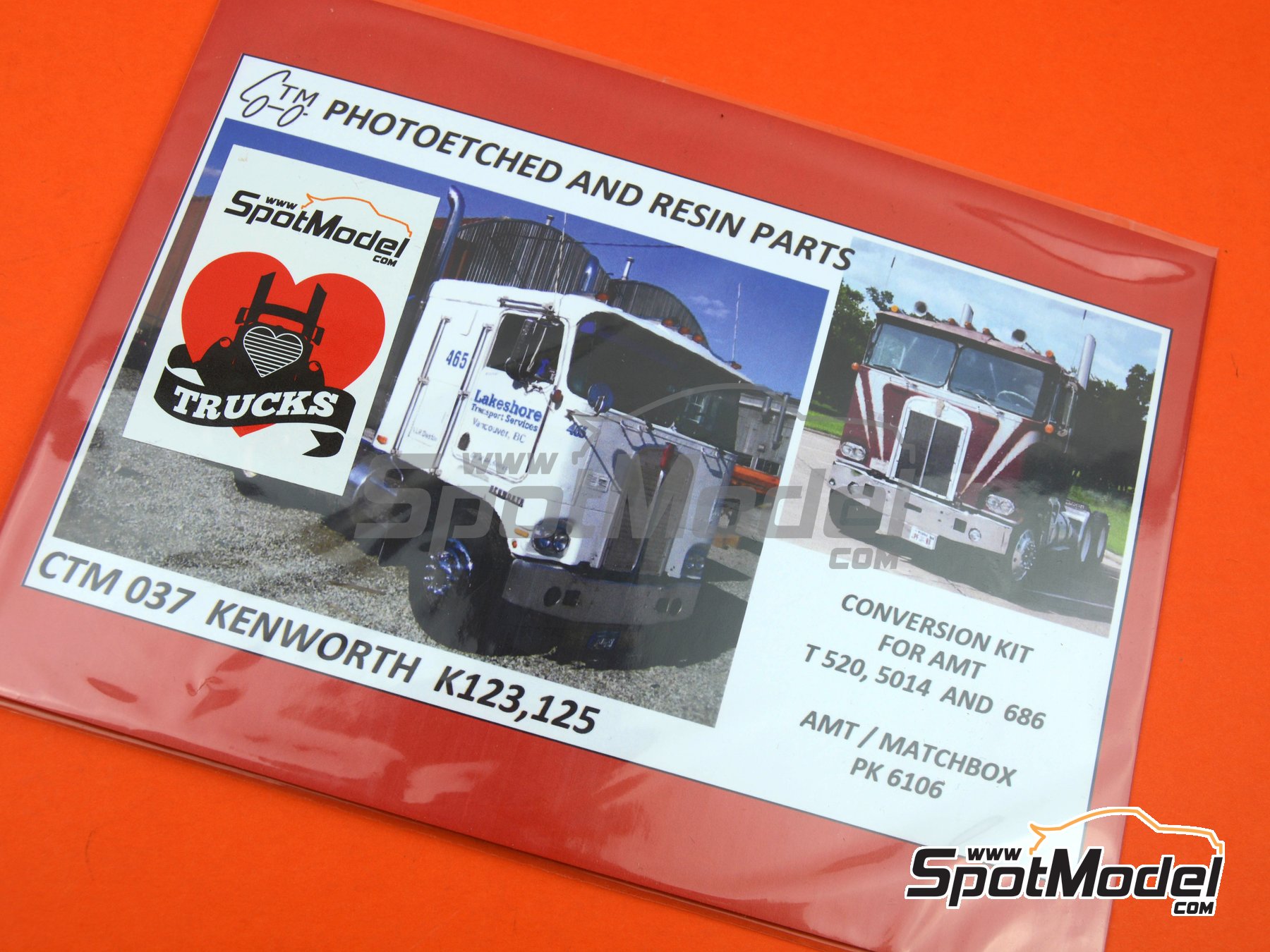 Image 14: Kenworth K123/125 | Set de mejora y detallado en escala 1/24 fabricado por Czech Truck Model (ref. CTM037)