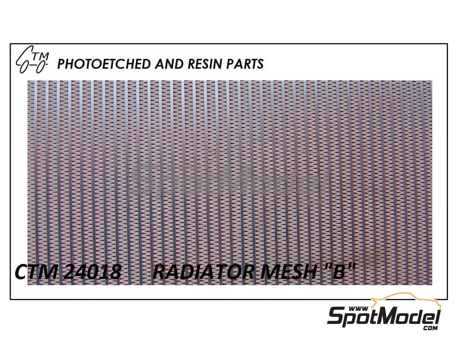 Image 1: Radiator mesh | Mesh in 1/24 scale manufactured by Czech Truck Model (ref.&nbsp;CTM24018)