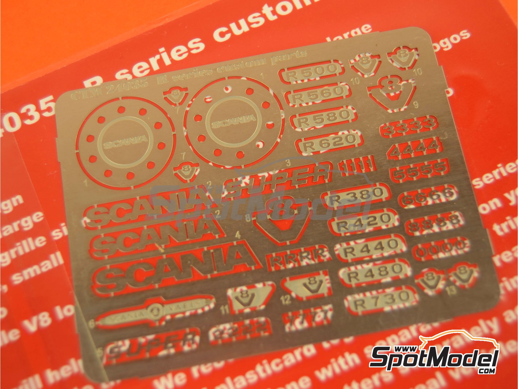 Image 1: Scania R series | Set de mejora y detallado en escala&nbsp;1/24 fabricado por Czech Truck Model (ref.&nbsp;CTM24035)