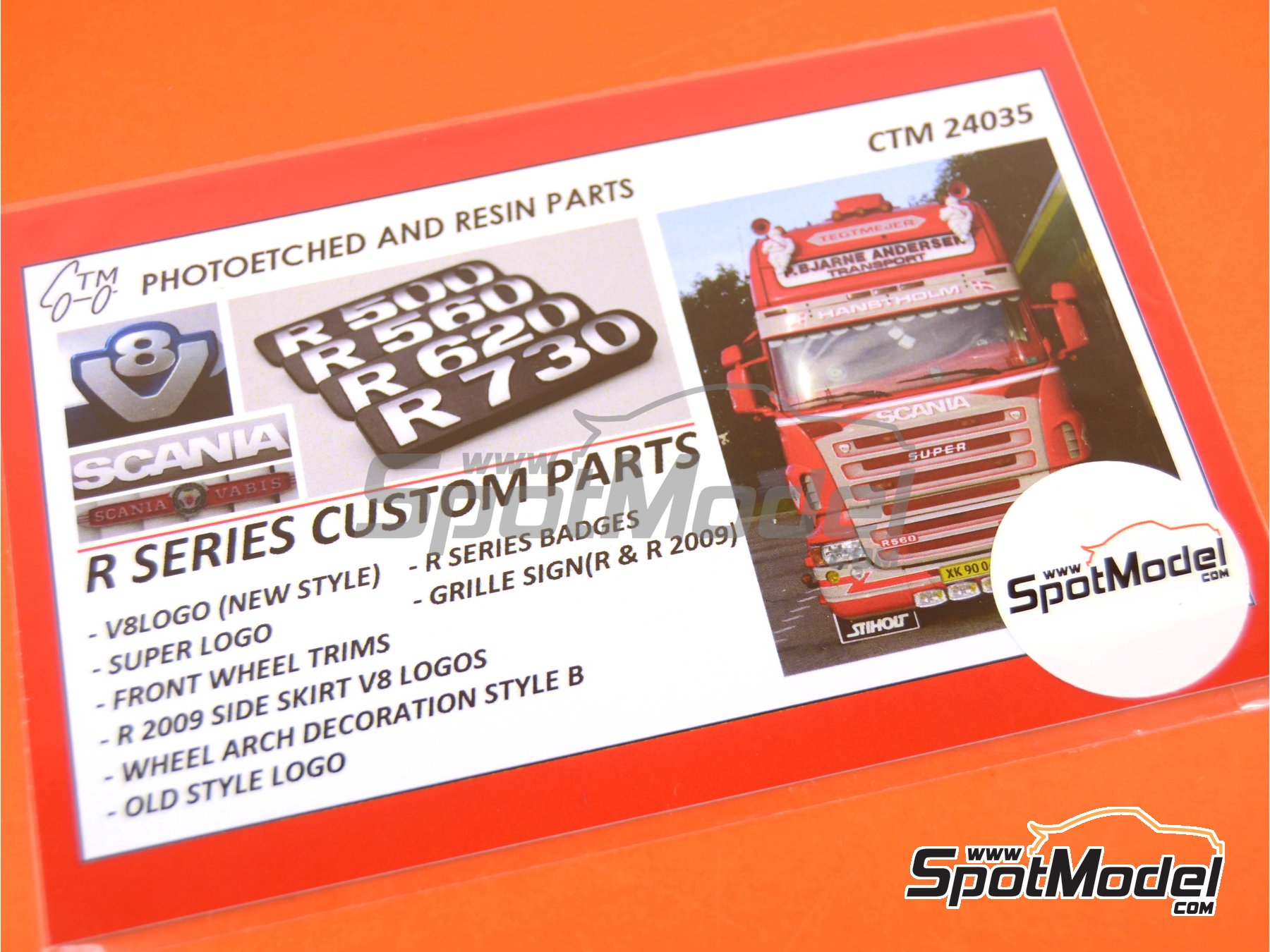 Image 3: Scania R series | Set de mejora y detallado en escala&nbsp;1/24 fabricado por Czech Truck Model (ref.&nbsp;CTM24035)