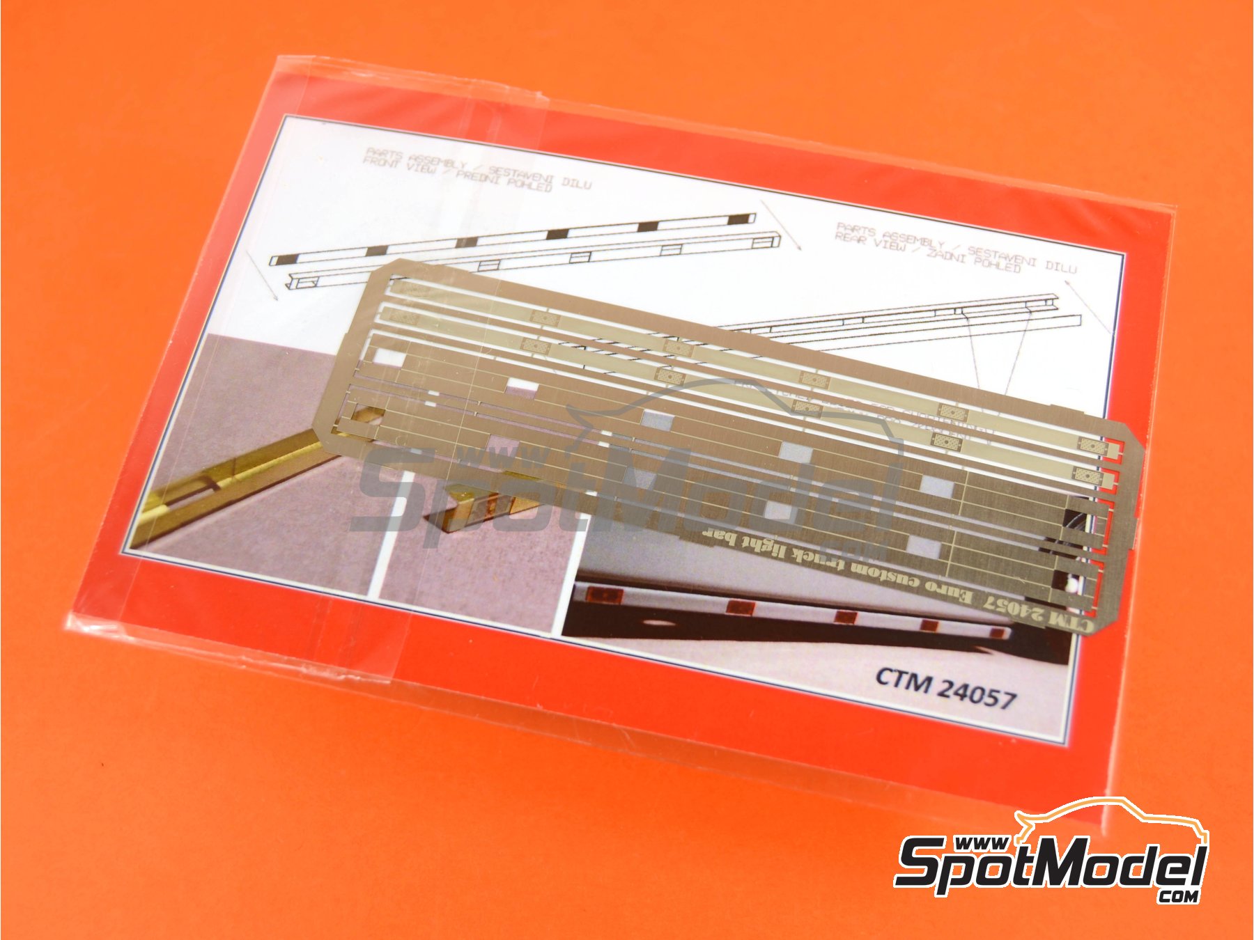Image 1: Euro custom truck light bar | Lights in 1/24 scale manufactured by Czech Truck Model (ref.&nbsp;CTM24057)