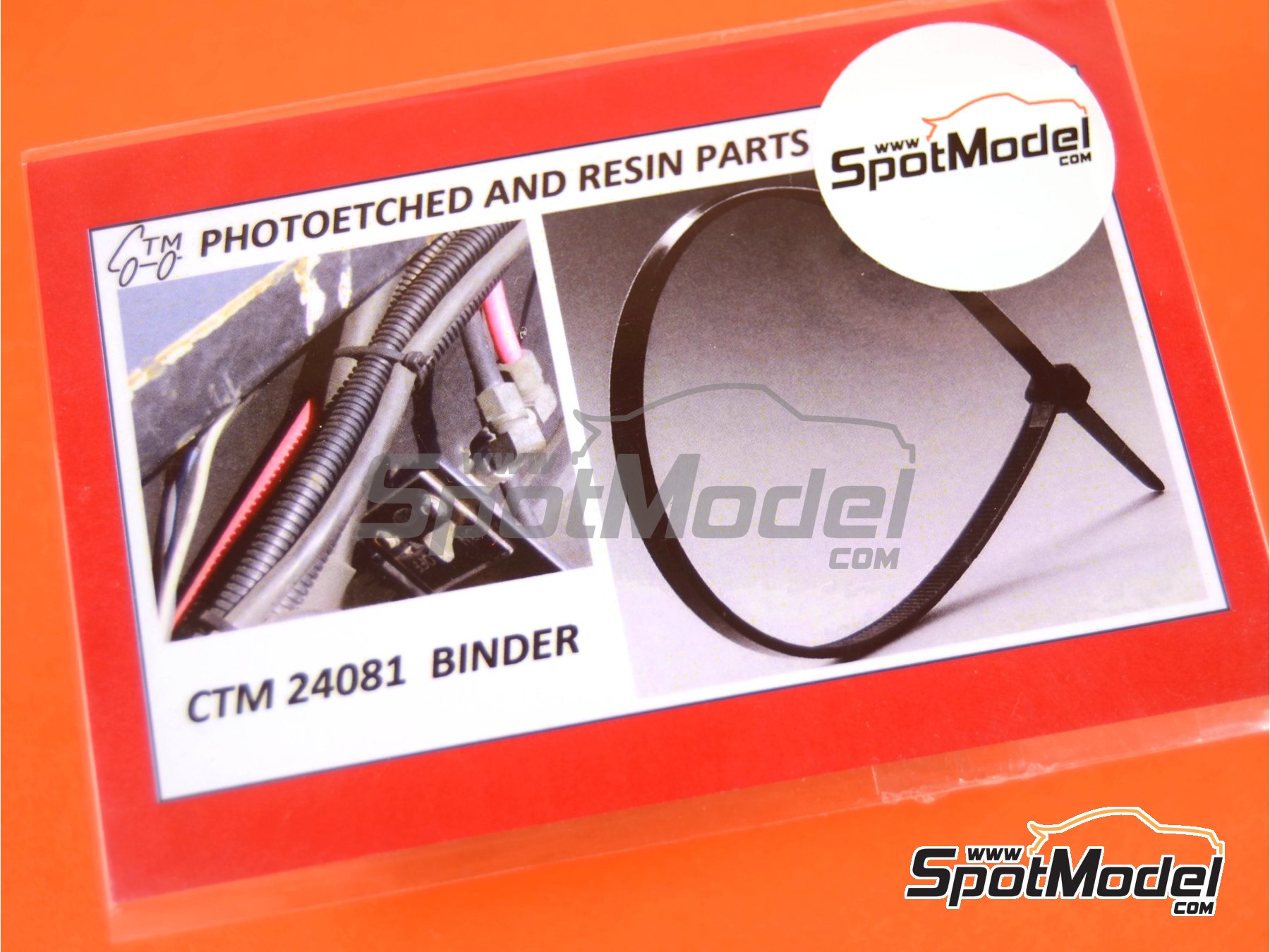 Image 1: Cable binders | Clamps in 1/24 scale manufactured by Czech Truck Model (ref.&nbsp;CTM24081)