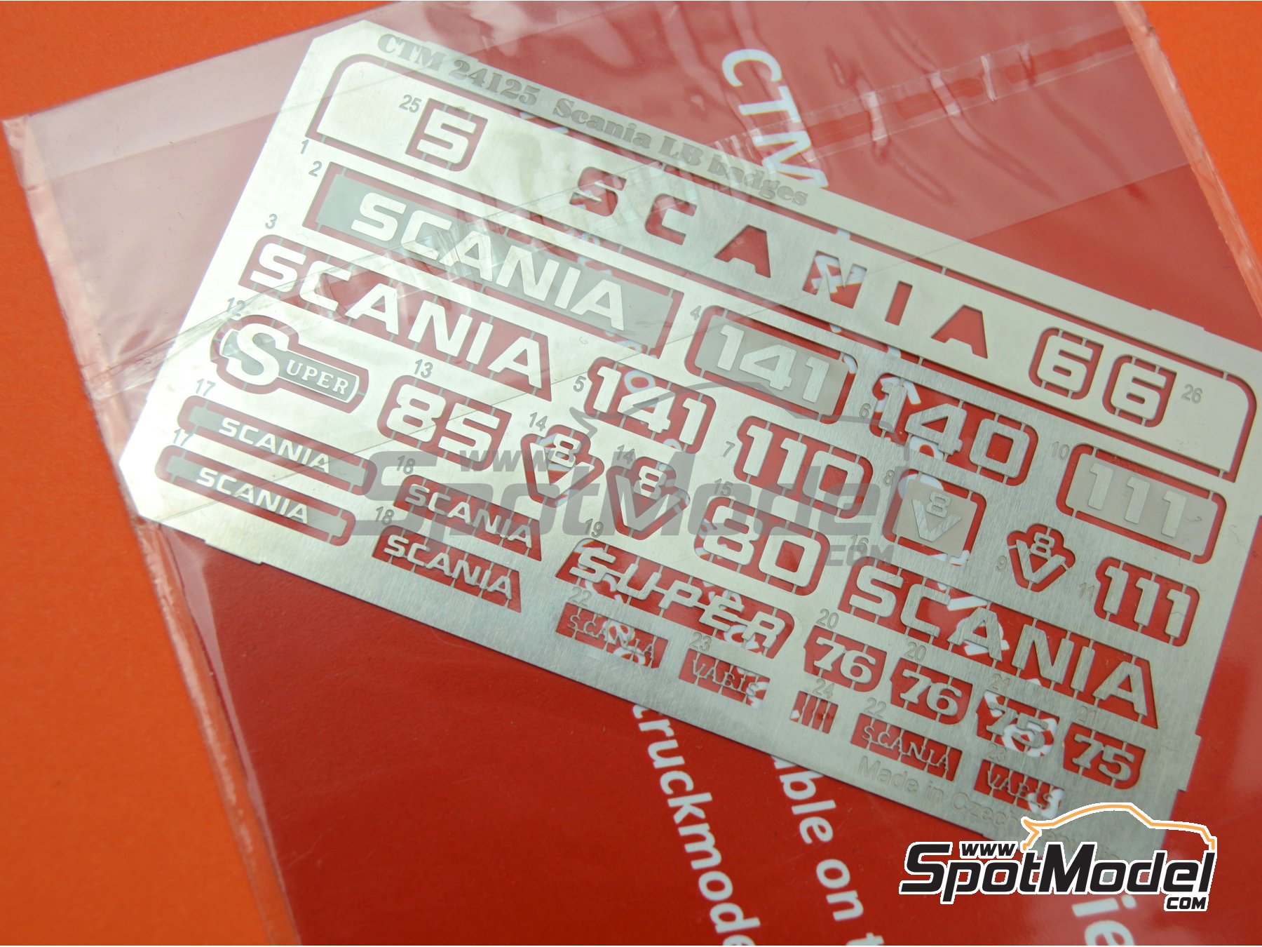 Image 5: Scania LB 110 / 140 / 141 | Insignias en escala&nbsp;1/24 fabricado por Czech Truck Model (ref.&nbsp;CTM24125, tambien CTM 24125)