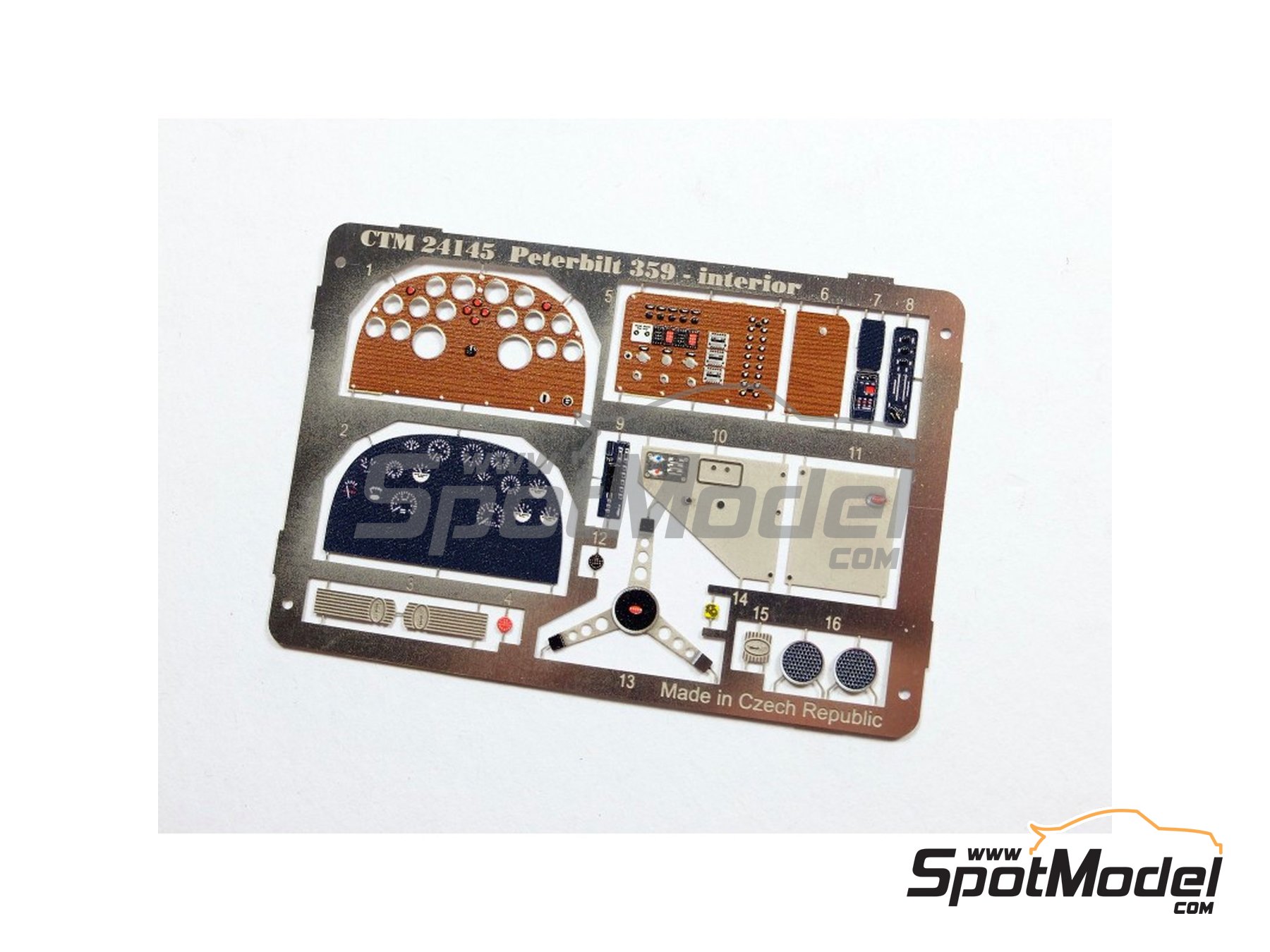 Image 3: Peterbilt 359 | Salpicadero en escala 1/24 fabricado por Czech Truck Model (ref. CTM24145)