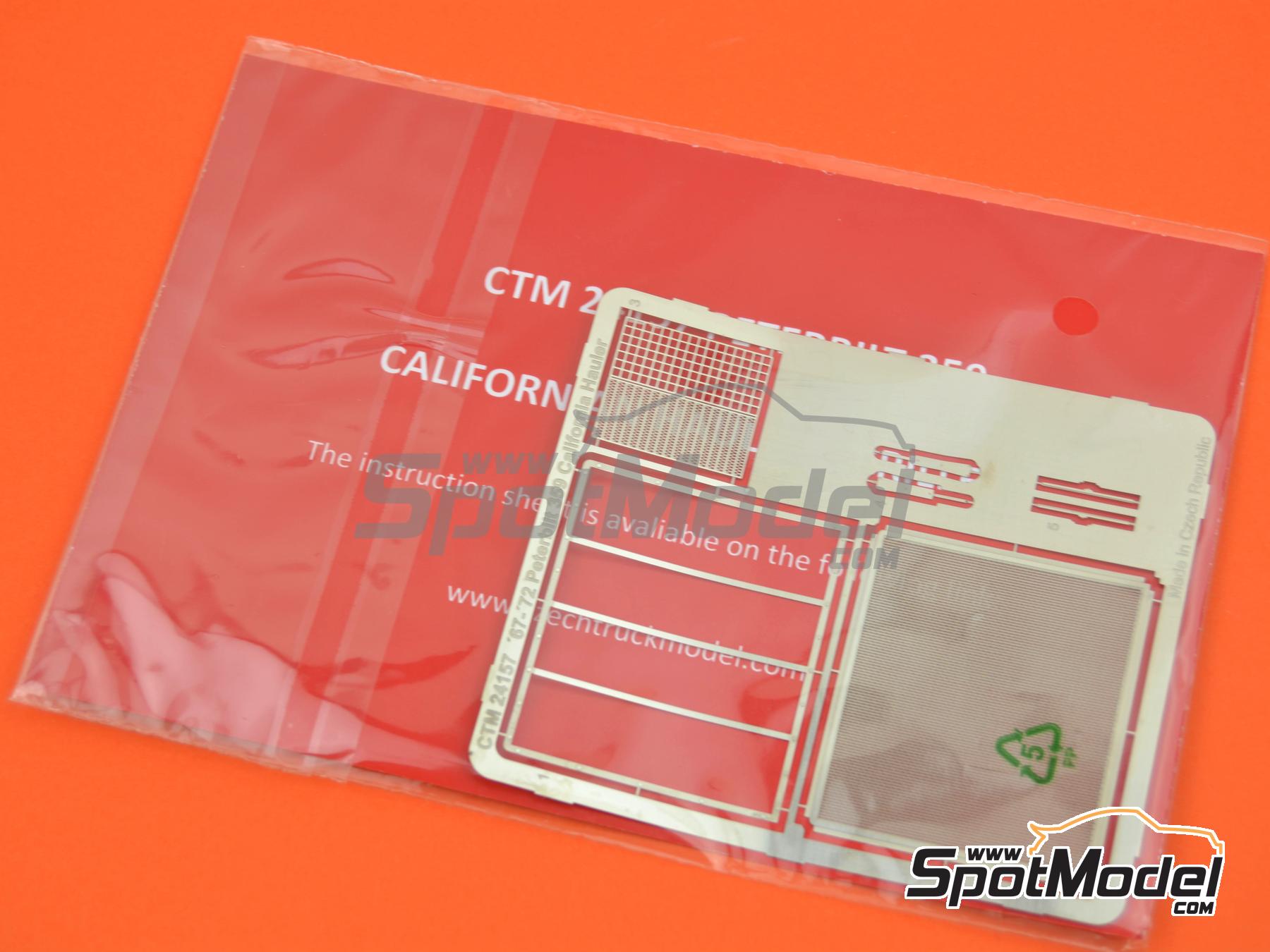 Image 3: Peterbilt 359 California Hauler -  1967, 1968, 1969, 1970, 1971 y  1972 | Set de mejora y detallado en escala&nbsp;1/25 fabricado por Czech Truck Model (ref.&nbsp;CTM24157)