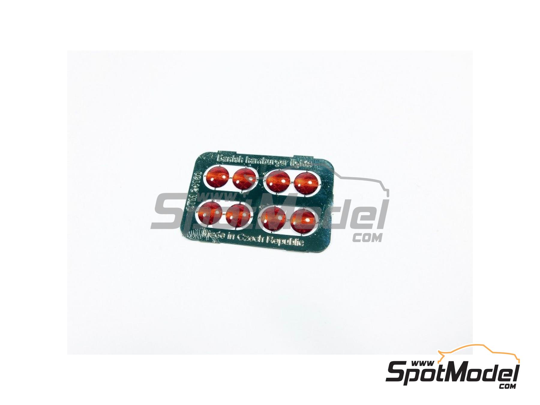 Image 2: Danish hamburger lights | Lights in 1/24 scale manufactured by Czech Truck Model (ref.&nbsp;CTM24160)