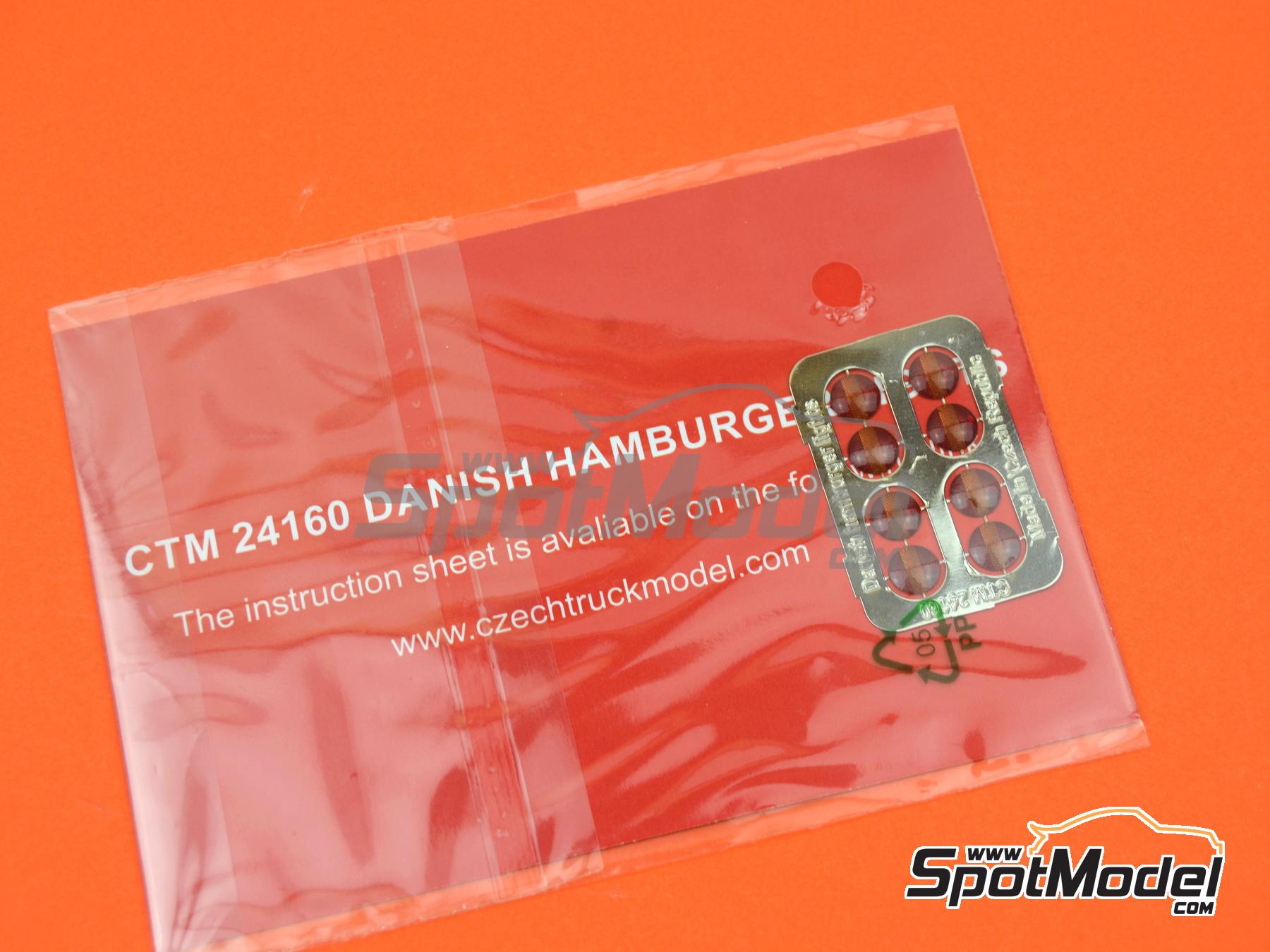 Image 6: Danish hamburger lights | Lights in 1/24 scale manufactured by Czech Truck Model (ref.&nbsp;CTM24160)