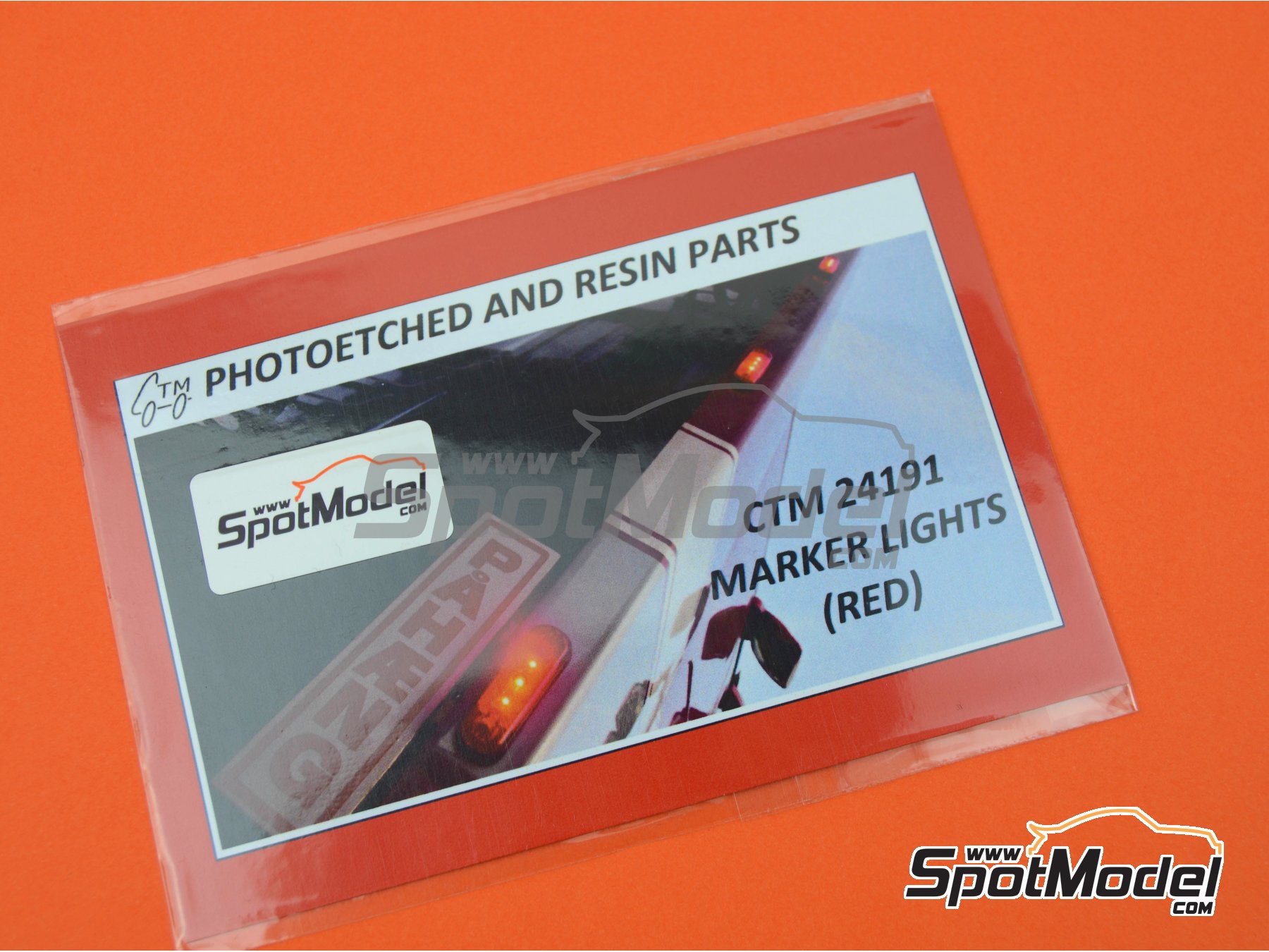 Image 4: Luces de posición rojas | Luces en escala 1/24 fabricado por Czech Truck Model (ref. CTM24191)