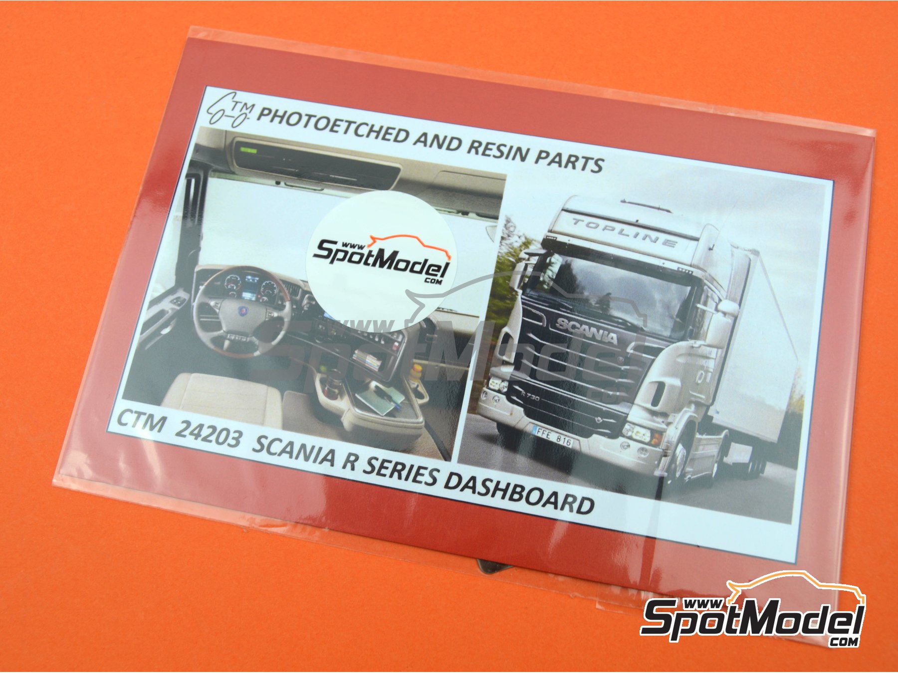 Image 7: Scania serie R | Set de mejora y detallado en escala&nbsp;1/24 fabricado por Czech Truck Model (ref.&nbsp;CTM24203, tambien CTM 24203)