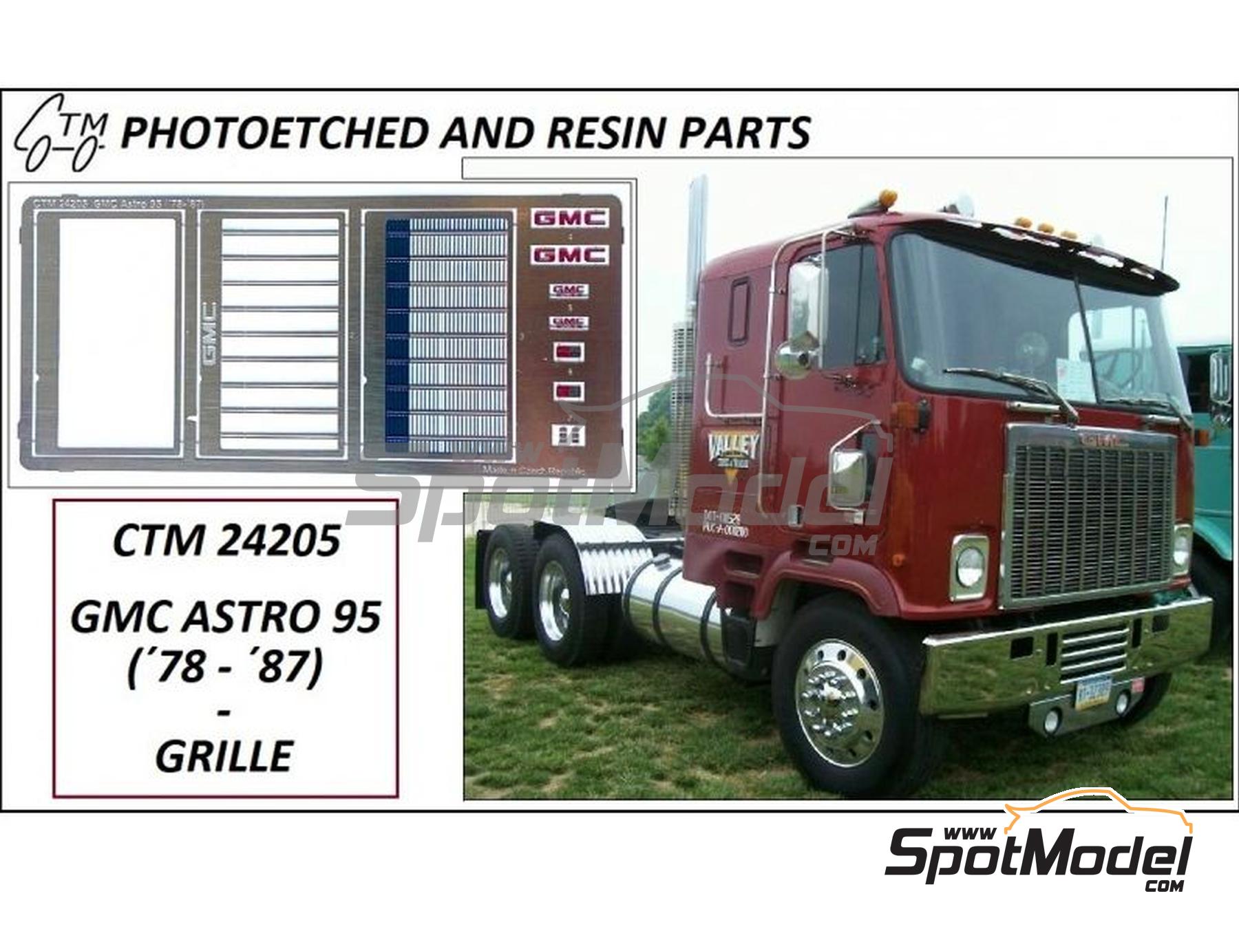 Image 1: GMC Astro 95 -  1978-1987 | Detail up set in 1/25 scale manufactured by Czech Truck Model (ref.&nbsp;CTM24205)