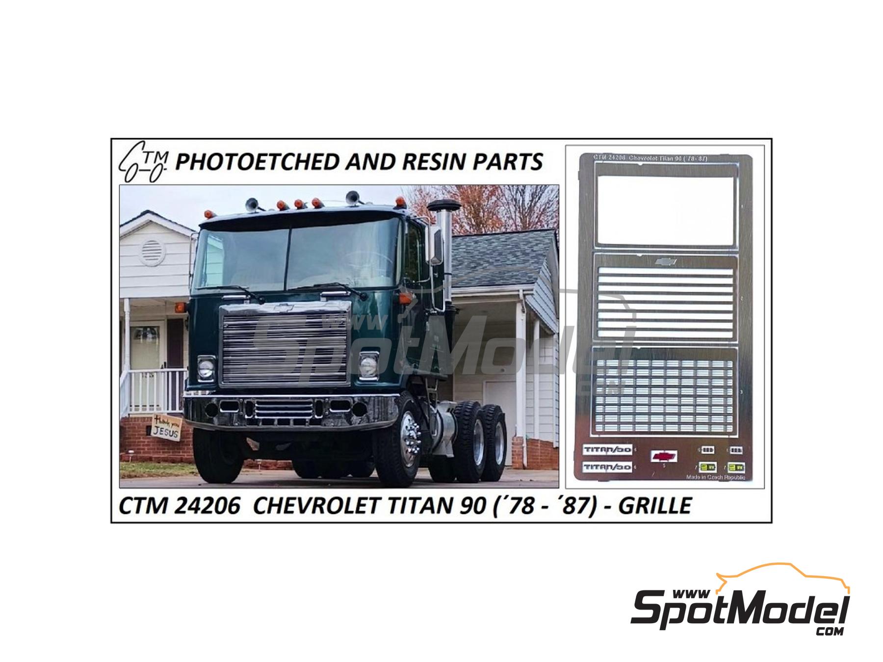 Image 1: Chevrolet Titan 90 -  1978-1987 | Detail up set in 1/25 scale manufactured by Czech Truck Model (ref.&nbsp;CTM24206)