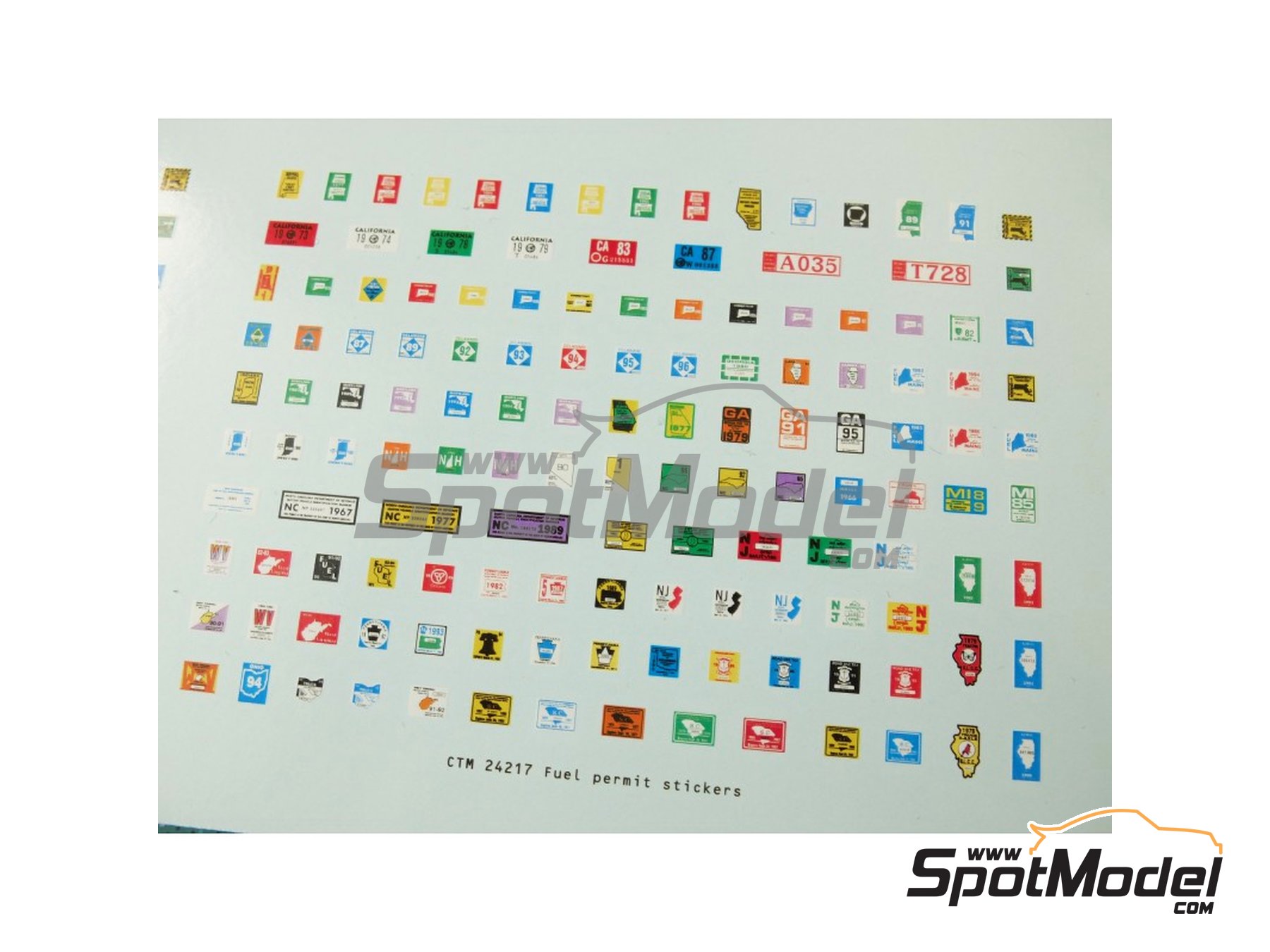 Image 2: Distintivos de repostaje | Logotipos en escala 1/24 fabricado por Czech Truck Model (ref. CTM24217)