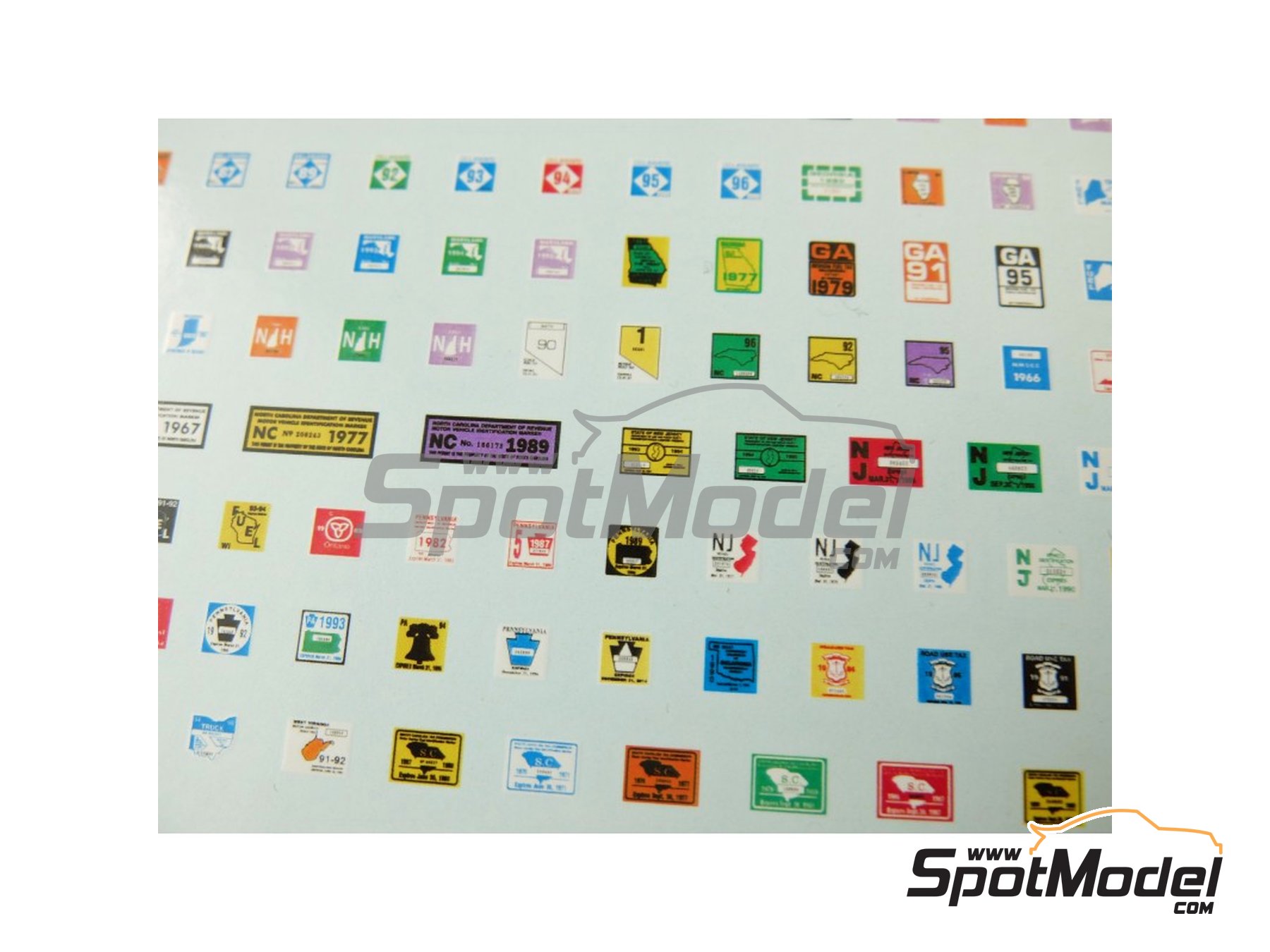 Image 5: Distintivos de repostaje | Logotipos en escala 1/24 fabricado por Czech Truck Model (ref. CTM24217)