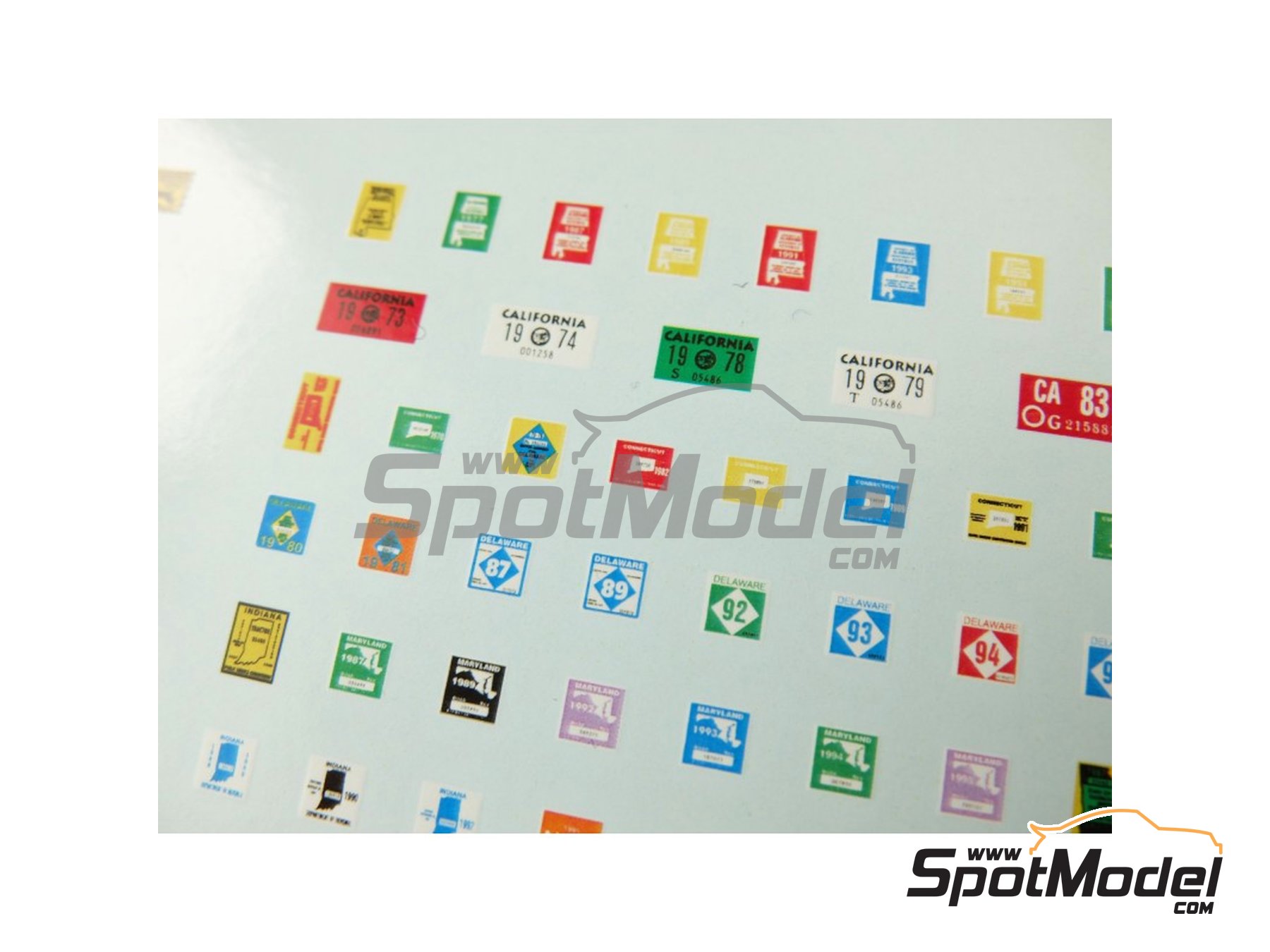 Image 7: Distintivos de repostaje | Logotipos en escala 1/24 fabricado por Czech Truck Model (ref. CTM24217)