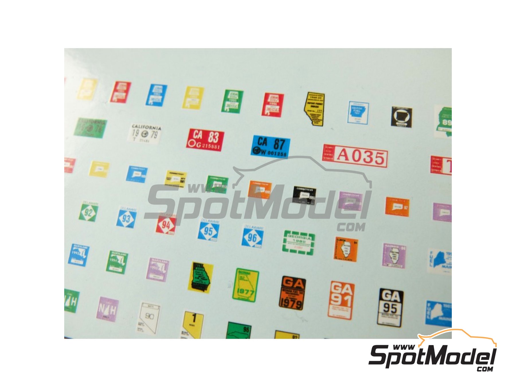 Image 8: Distintivos de repostaje | Logotipos en escala 1/24 fabricado por Czech Truck Model (ref. CTM24217)