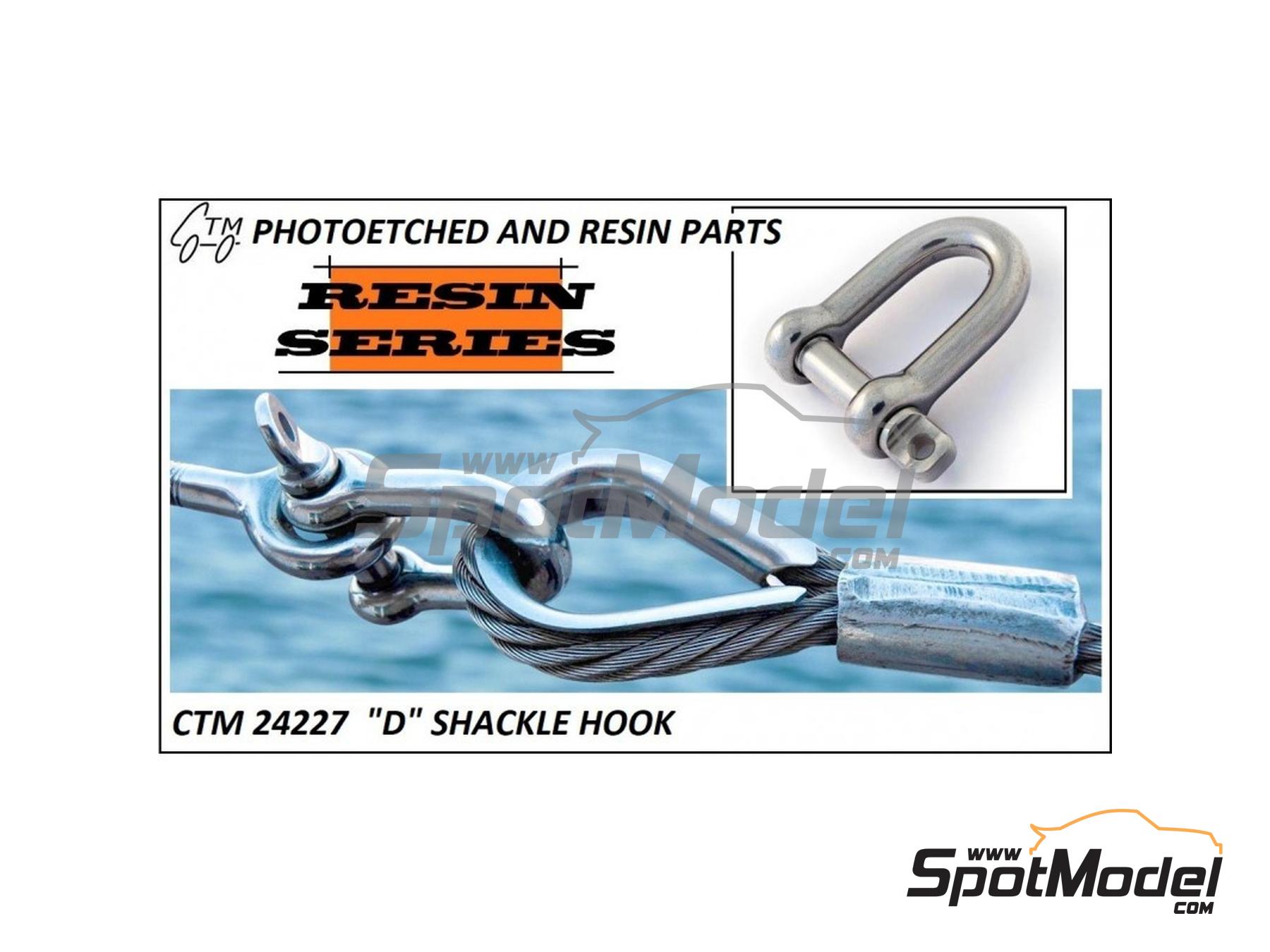 Image 1: Grillete - D Shackle hook | Detalle en escala&nbsp;1/24 fabricado por Czech Truck Model (ref.&nbsp;CTM24227)