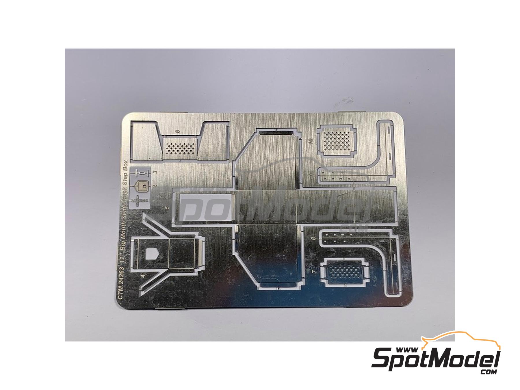 Image 5: 12 inches Big Mouth Semi Truck Step Box | Detail in 1/24 scale manufactured by Czech Truck Model (ref.&nbsp;CTM24263, also 24263)