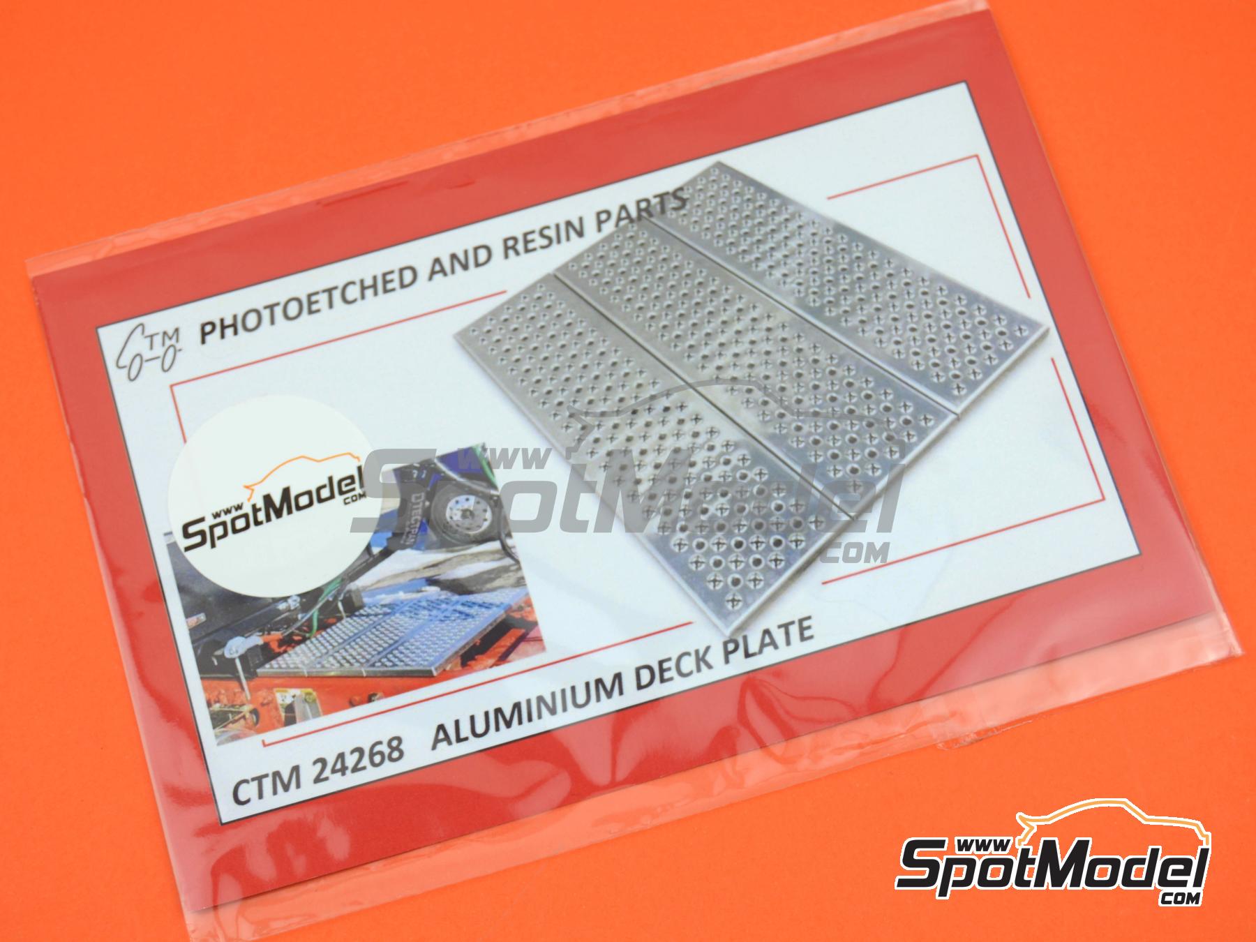 Image 3: Aluminium deck plate | Engraved plate in 1/24 scale manufactured by Czech Truck Model (ref.&nbsp;CTM24268, also 24268)