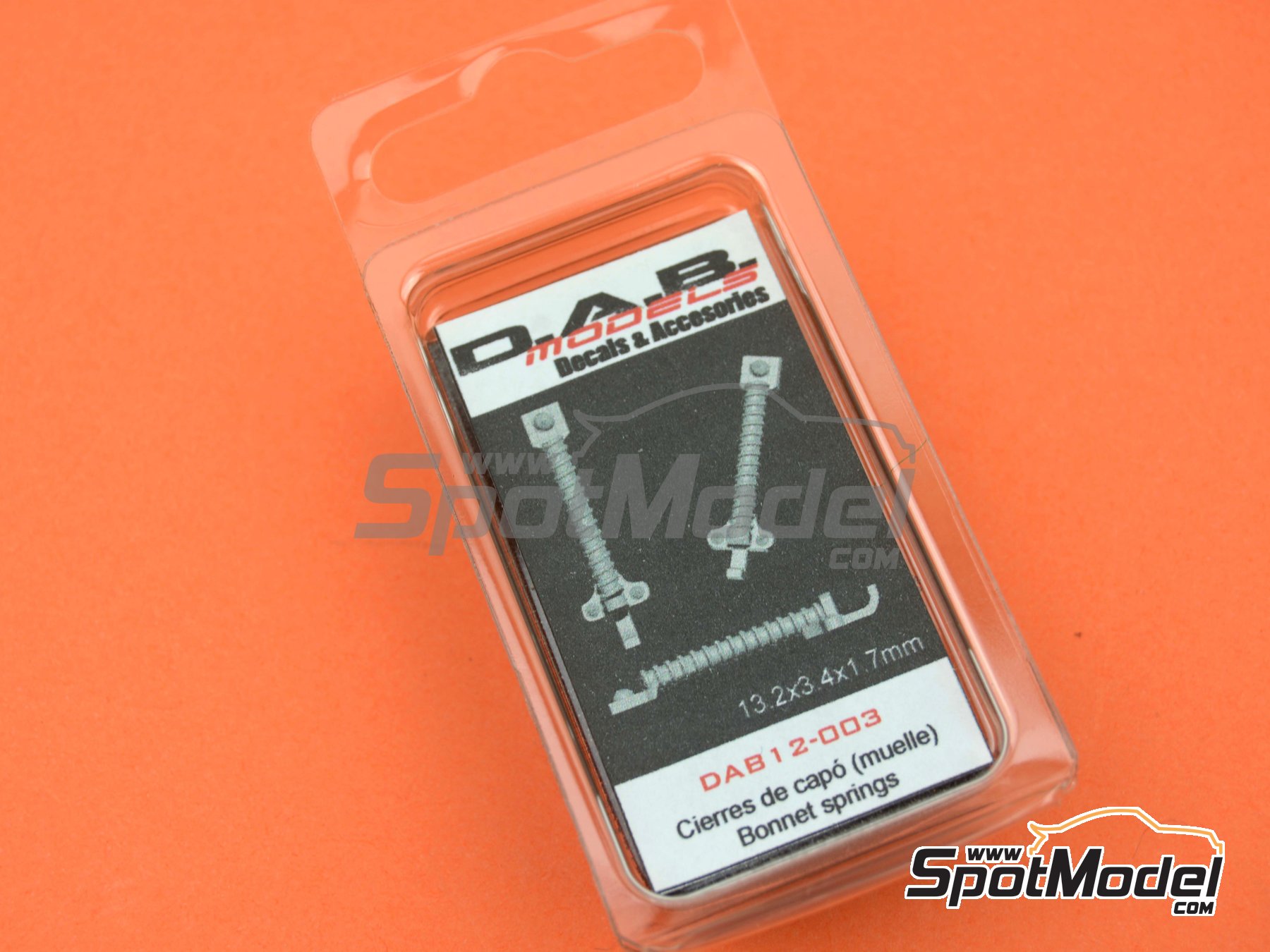 Image 3: Cierres de capot de muelle | Cierres de capot en escala 1/12 fabricado por D.A.B. Models (ref. DAB12-003)