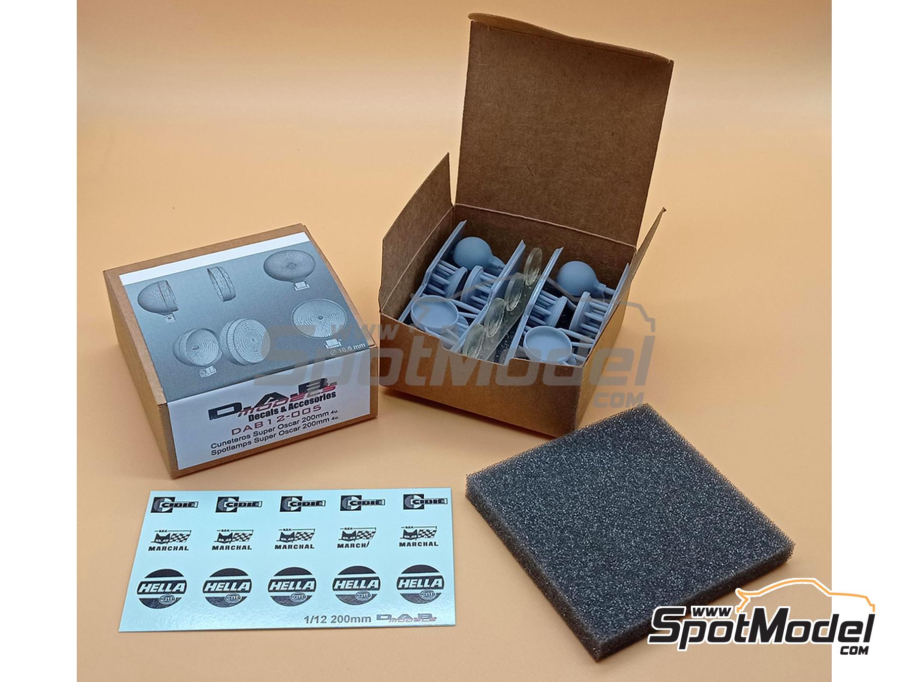 Image 1: Super Oscar Spot Lights 200mm | Lights in 1/12 scale manufactured by D.A.B. Models (ref.&nbsp;DAB12-005)