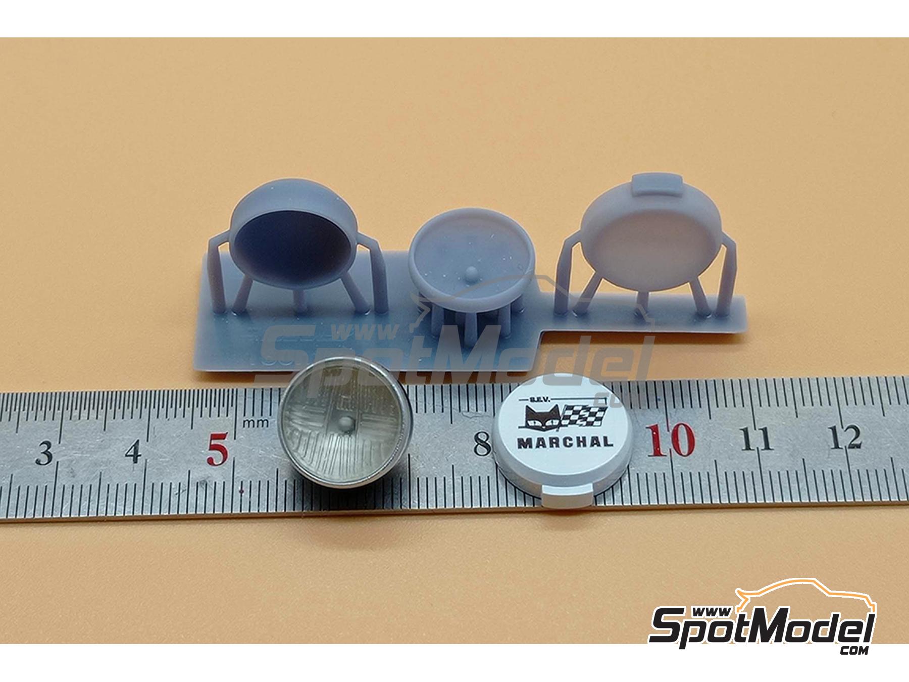 Image 2: Faro plano de 180mm | Luces en escala 1/12 fabricado por D.A.B. Models (ref. DAB12-006)