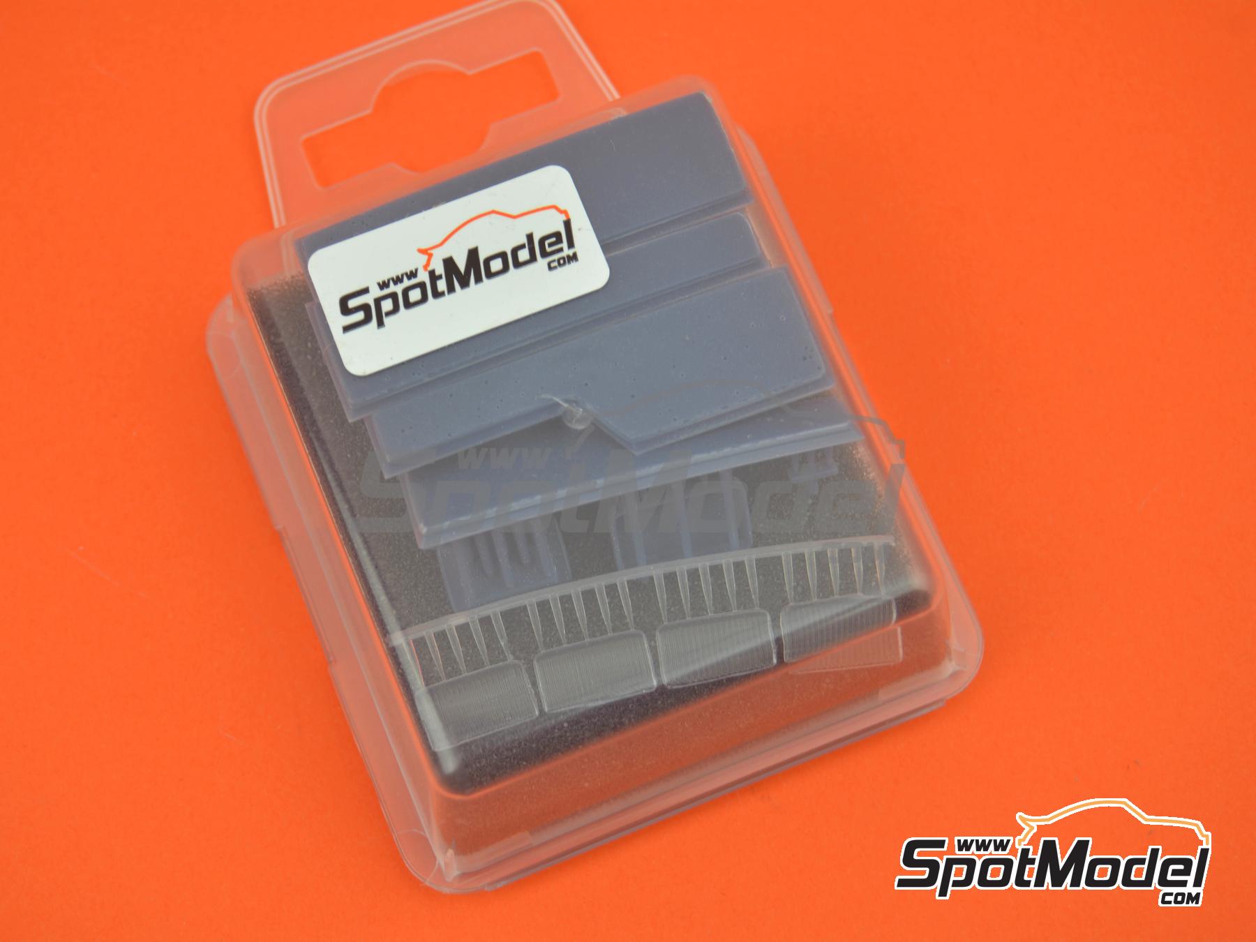 Image 6: Rectangular headlights sponsored by Cibie, Hella, Sev Marchal | Lights in 1/12 scale manufactured by D.A.B. Models (ref. DAB12-019)