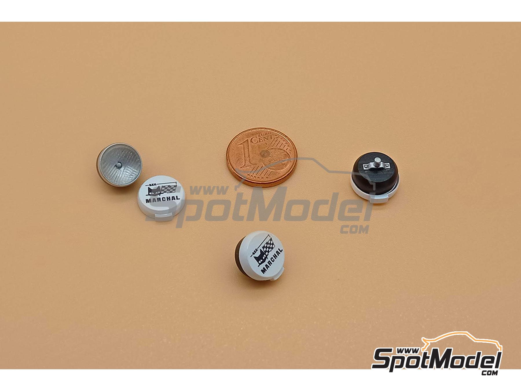 Image 2: Faro plano de 180mm | Luces en escala&nbsp;1/18 fabricado por D.A.B. Models (ref.&nbsp;DAB18-007)