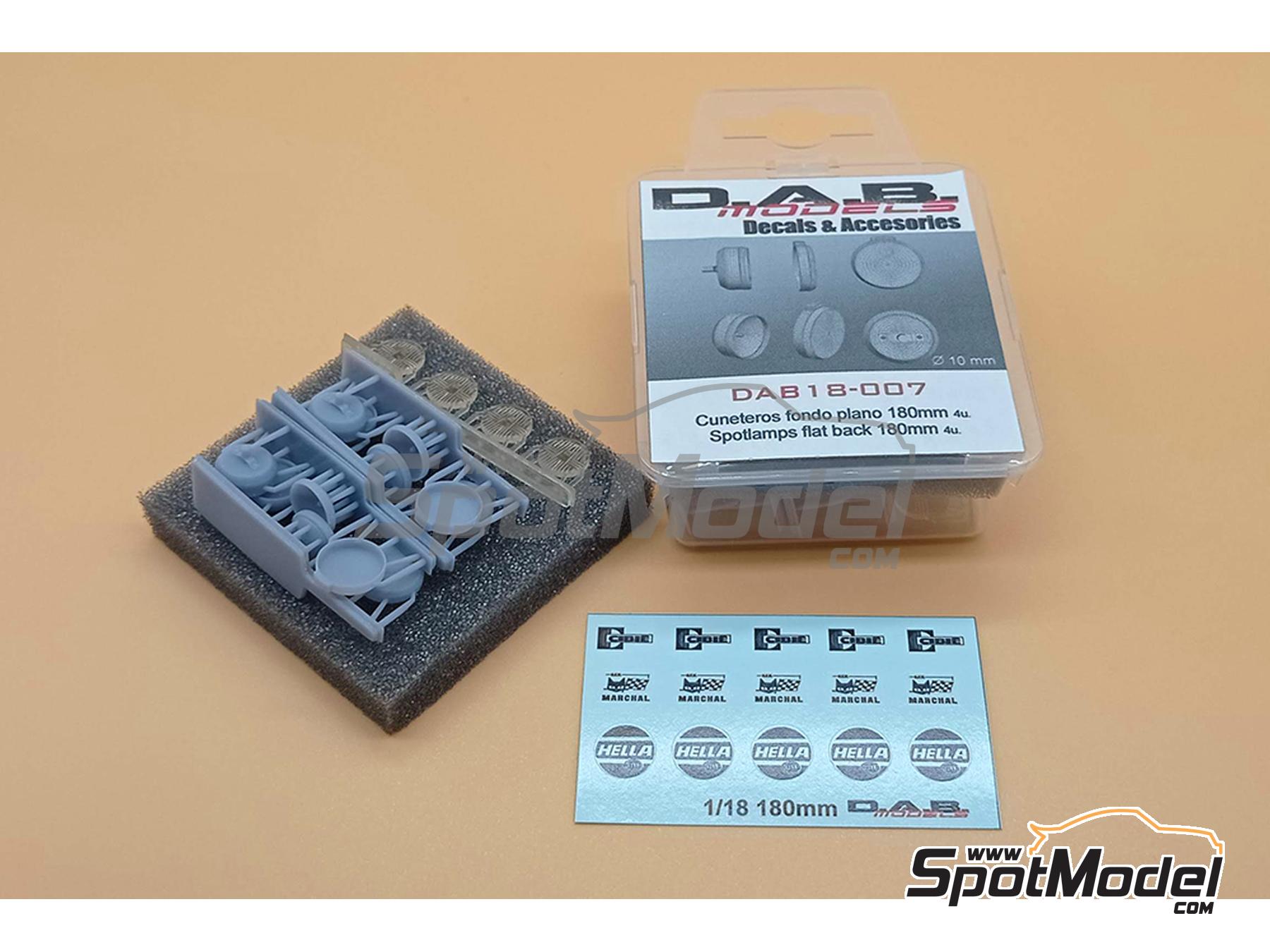 Image 3: Faro plano de 180mm | Luces en escala&nbsp;1/18 fabricado por D.A.B. Models (ref.&nbsp;DAB18-007)