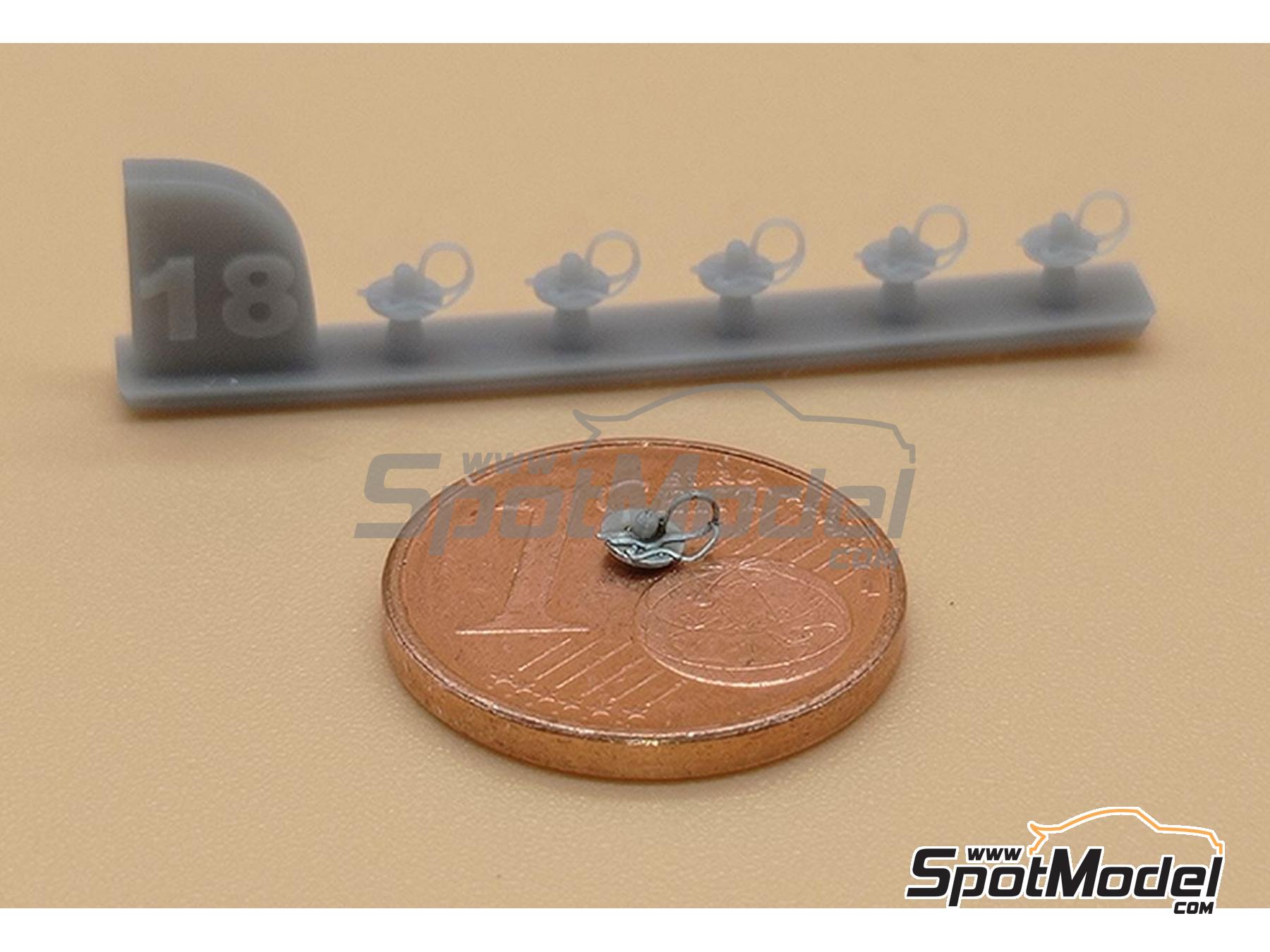 Image 2: Cierres de capot  con pasador - Tipo B | Cierres de capot en escala&nbsp;1/18 fabricado por D.A.B. Models (ref.&nbsp;DAB18-009)