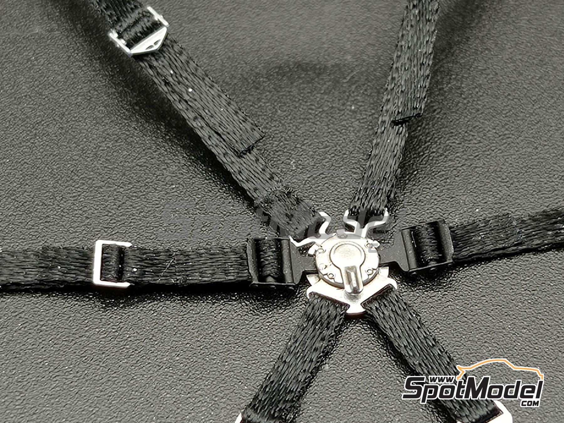 Image 5: Racing harness 6 points | Seatbelts in 1/20 scale manufactured by D.A.B. Models (ref.&nbsp;DAB20-006)