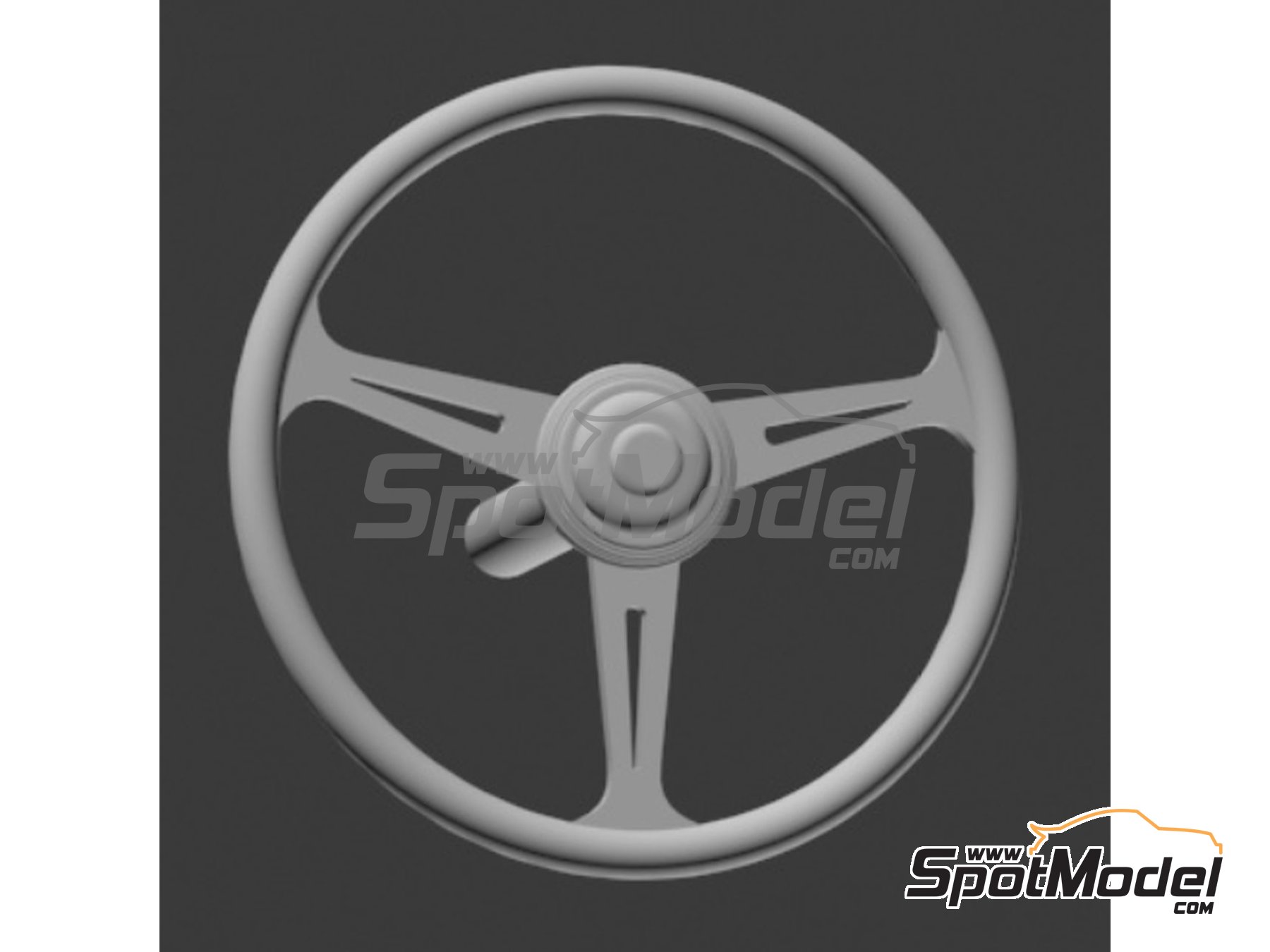 Image 1: Classic GT steering wheel - Type A, B, C and D | Steering wheel in 1/24 scale manufactured by D.A.B. Models (ref. DAB24-006)