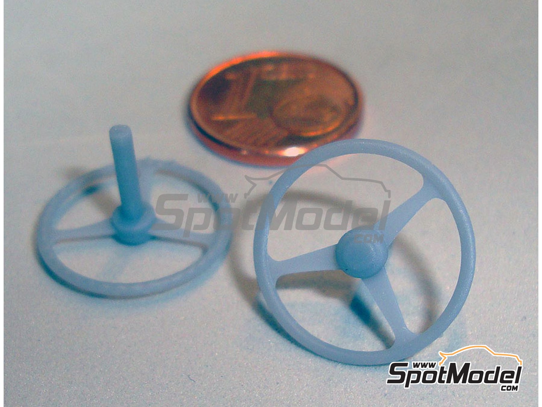 Image 3: Classic GT steering wheel - Type B | Steering wheel in 1/24 scale manufactured by D.A.B. Models (ref.&nbsp;DAB24-008)