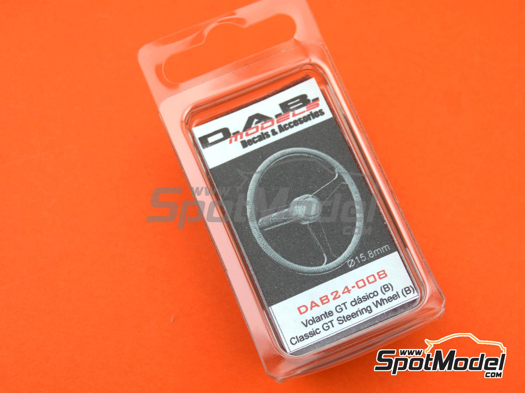 Image 5: Classic GT steering wheel - Type B | Steering wheel in 1/24 scale manufactured by D.A.B. Models (ref.&nbsp;DAB24-008)