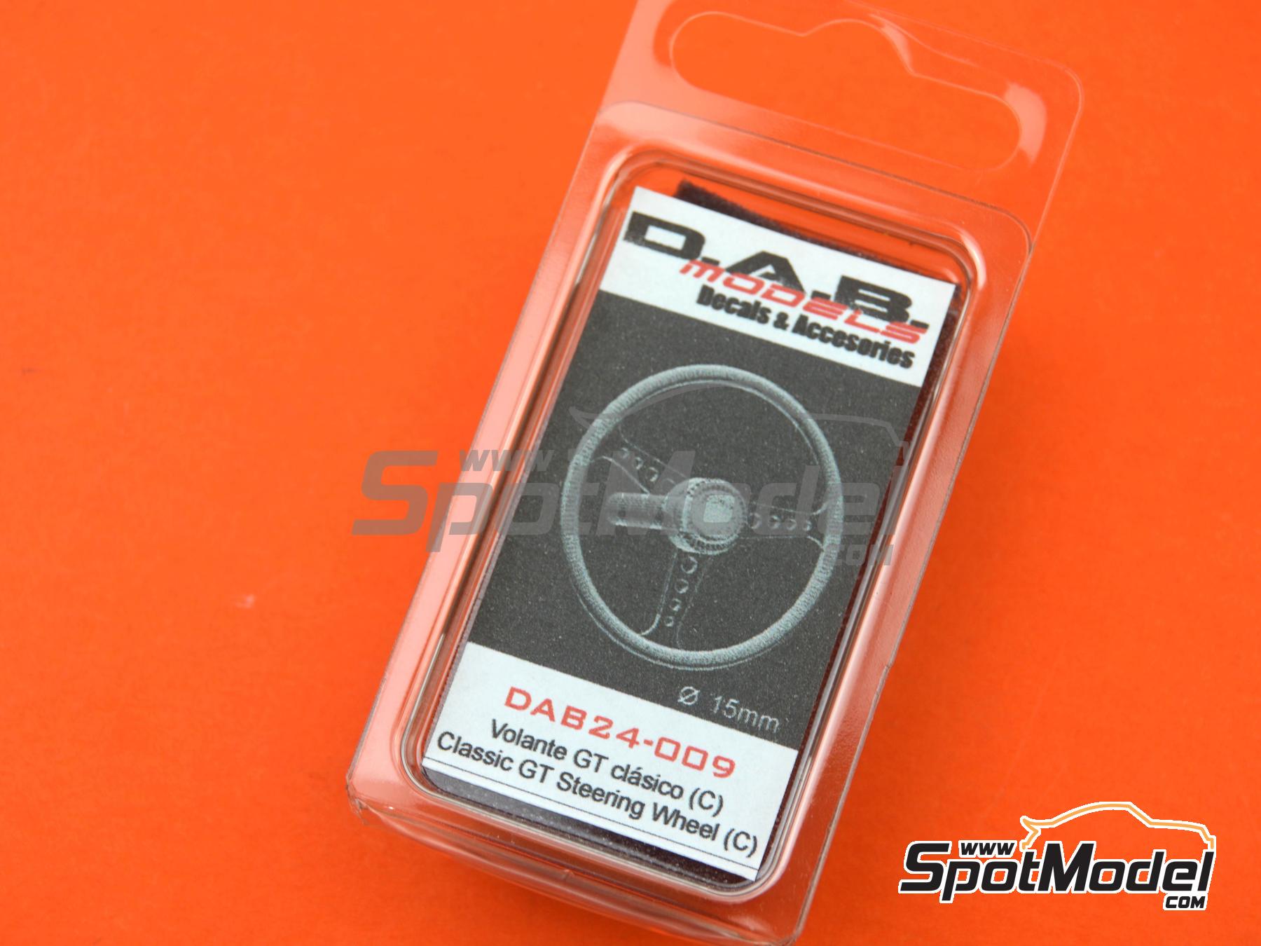 Image 6: Volante cl&aacute;sico de GT - Tipo C | Volante en escala&nbsp;1/24 fabricado por D.A.B. Models (ref.&nbsp;DAB24-009)
