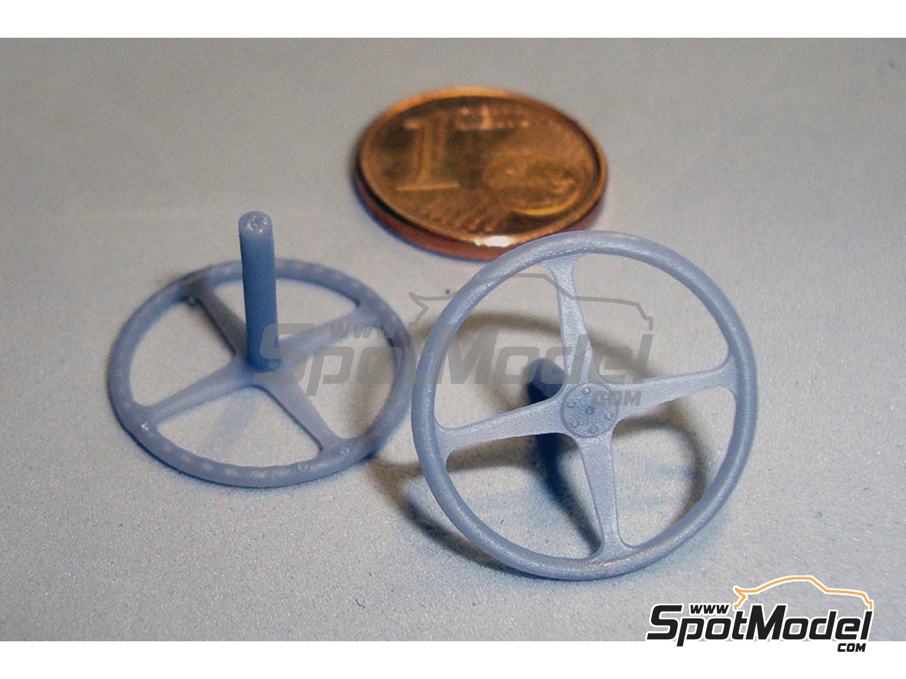 Image 3: Classic GT steering wheel - Type D | Steering wheel in 1/24 scale manufactured by D.A.B. Models (ref. DAB24-010)