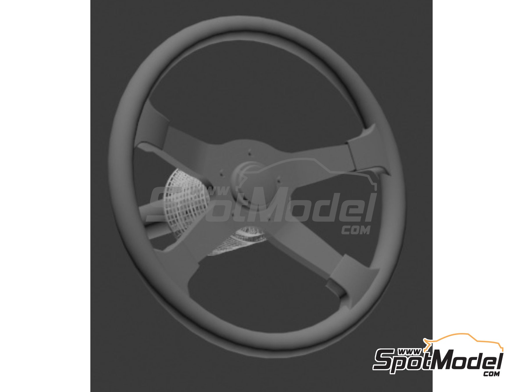 Image 4: Classic rally steering wheel - Type A, B, C and D | Steering wheel in 1/24 scale manufactured by D.A.B. Models (ref.&nbsp;DAB24-011)