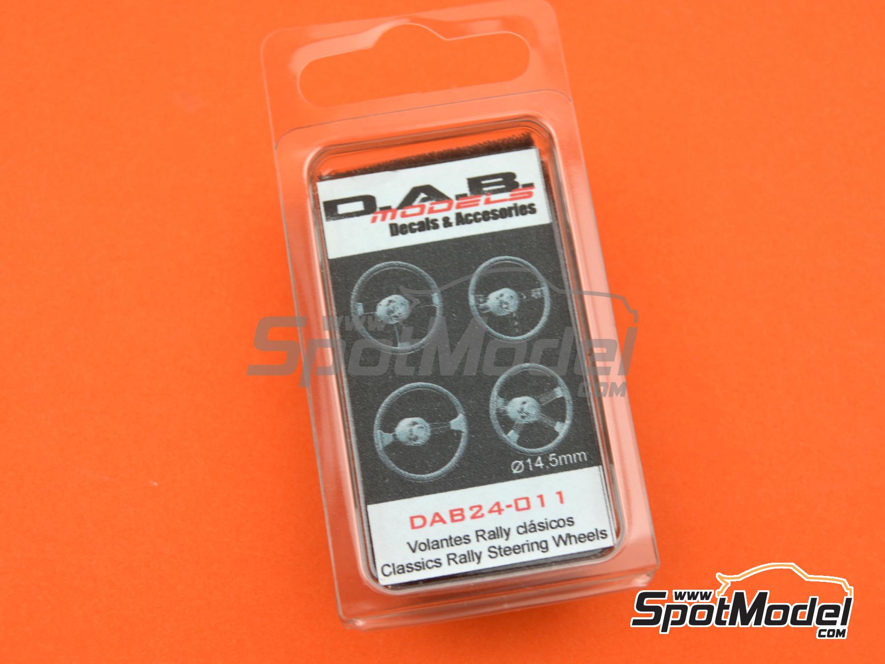 Image 7: Classic rally steering wheel - Type A, B, C and D | Steering wheel in 1/24 scale manufactured by D.A.B. Models (ref.&nbsp;DAB24-011)