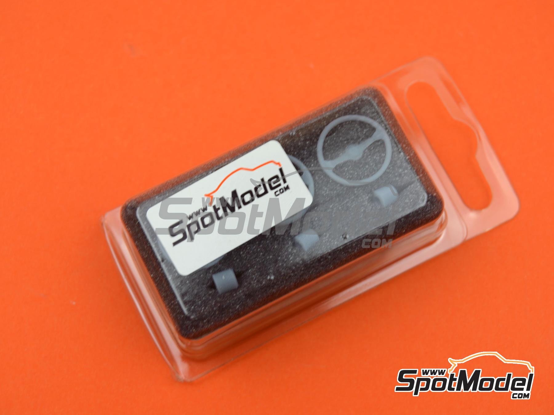 Image 6: Classic rally steering wheel - Type A | Steering wheel in 1/24 scale manufactured by D.A.B. Models (ref.&nbsp;DAB24-012)